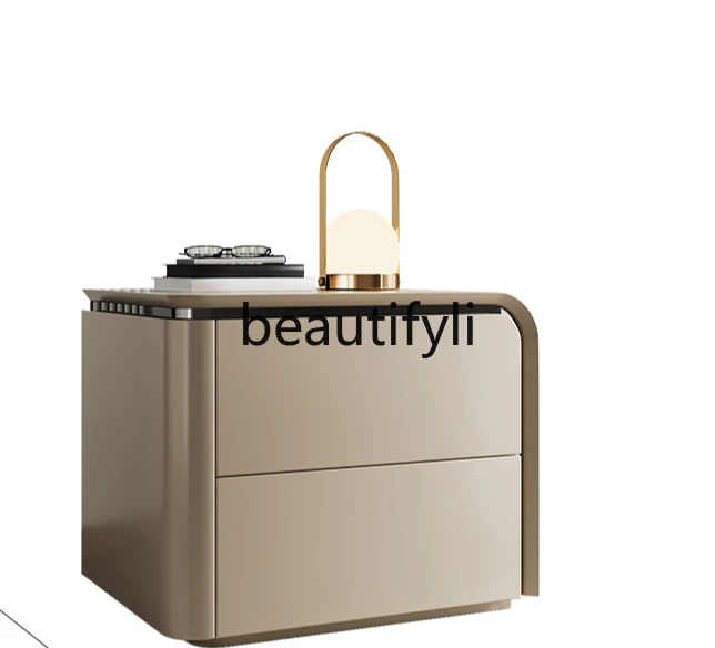 Light luxury bedside table New high-end master bedroom Modern simple creative all-solid wood bedside cabinet
Light luxury bedside table New high-end master bedroom Modern simple creative all-solid wood bedside cabinet