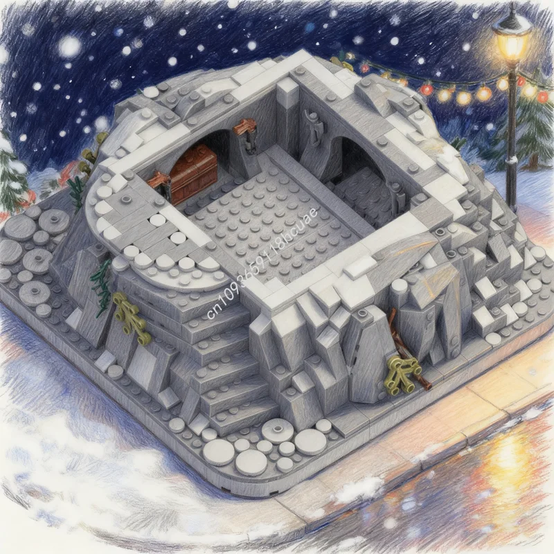 548pcs MOC Rock Base Movable Minifigures Holder Castle Model Building Blocks Architecture Brick Toys Festival Gifts
548pcs MOC Rock Base Movable Minifigures Holder Castle Model Building Blocks Architecture Brick Toys Festival Gifts
