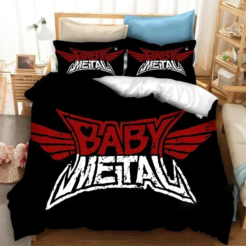 BABYMETAL Rock Band Printed Bed Set Duvet Cover Pillowcase Bedding Set Bed Linen Sheet Quilt Cover Full Queen King Size
BABYMETAL Rock Band Printed Bed Set Duvet Cover Pillowcase Bedding Set Bed Linen Sheet Quilt Cover Full Queen King Size