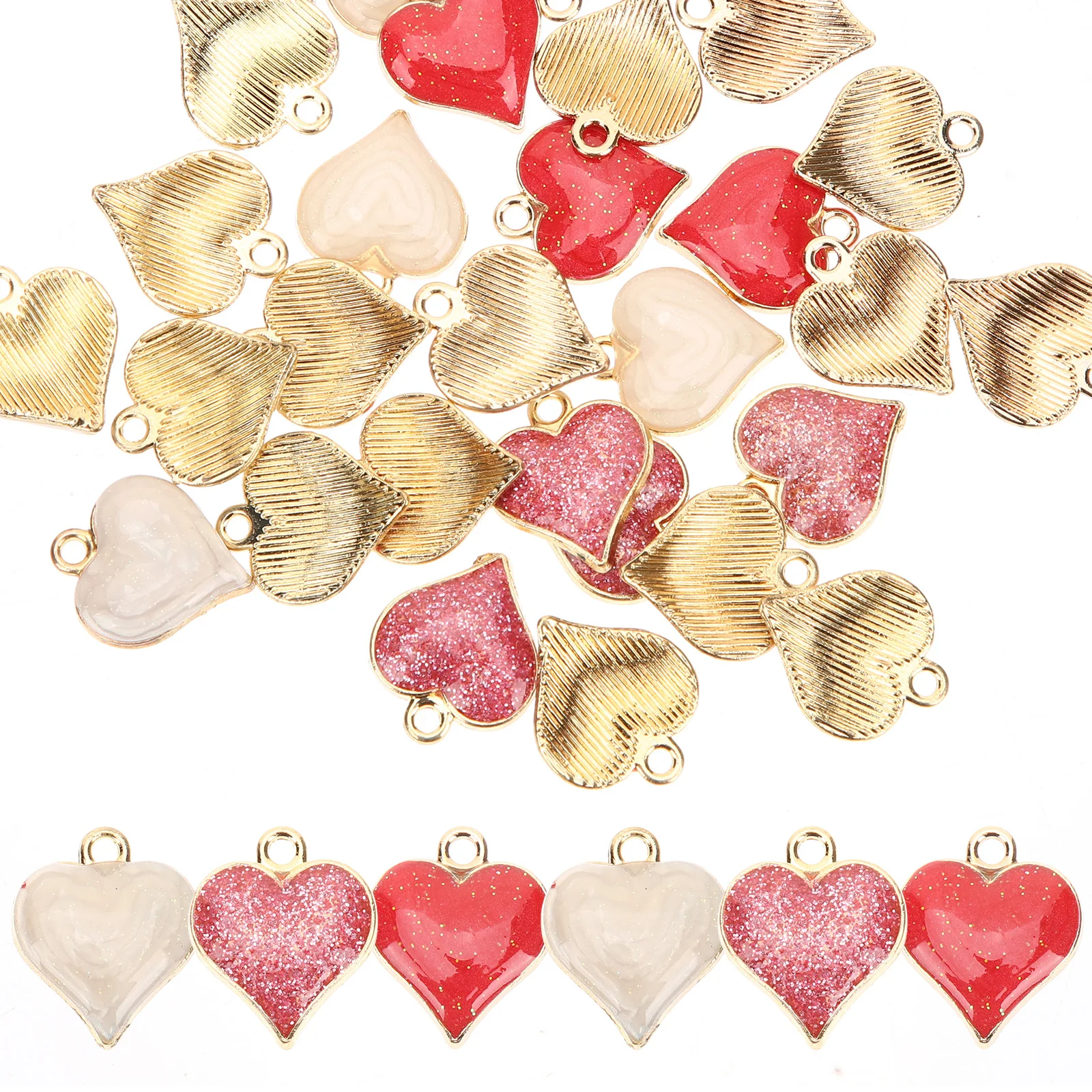 30 Pcs Heart Shaped Alloy Pendants for DIY Jewelry Making Bright Colors Durable Comfortable Accessories Valentine Gifts Necklace
30 Pcs Heart Shaped Alloy Pendants for DIY Jewelry Making Bright Colors Durable Comfortable Accessories Valentine Gifts Necklace