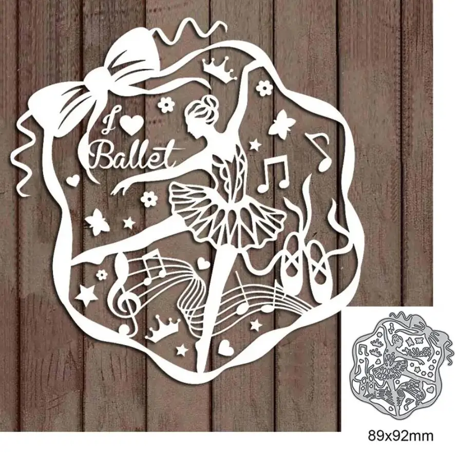 Ballet Girl Metal metal cutting dies mold Scrapbooking decoration paper craft knife mould blade punch template Embossing 1pcs
Ballet Girl Metal metal cutting dies mold Scrapbooking decoration paper craft knife mould blade punch template Embossing 1pcs