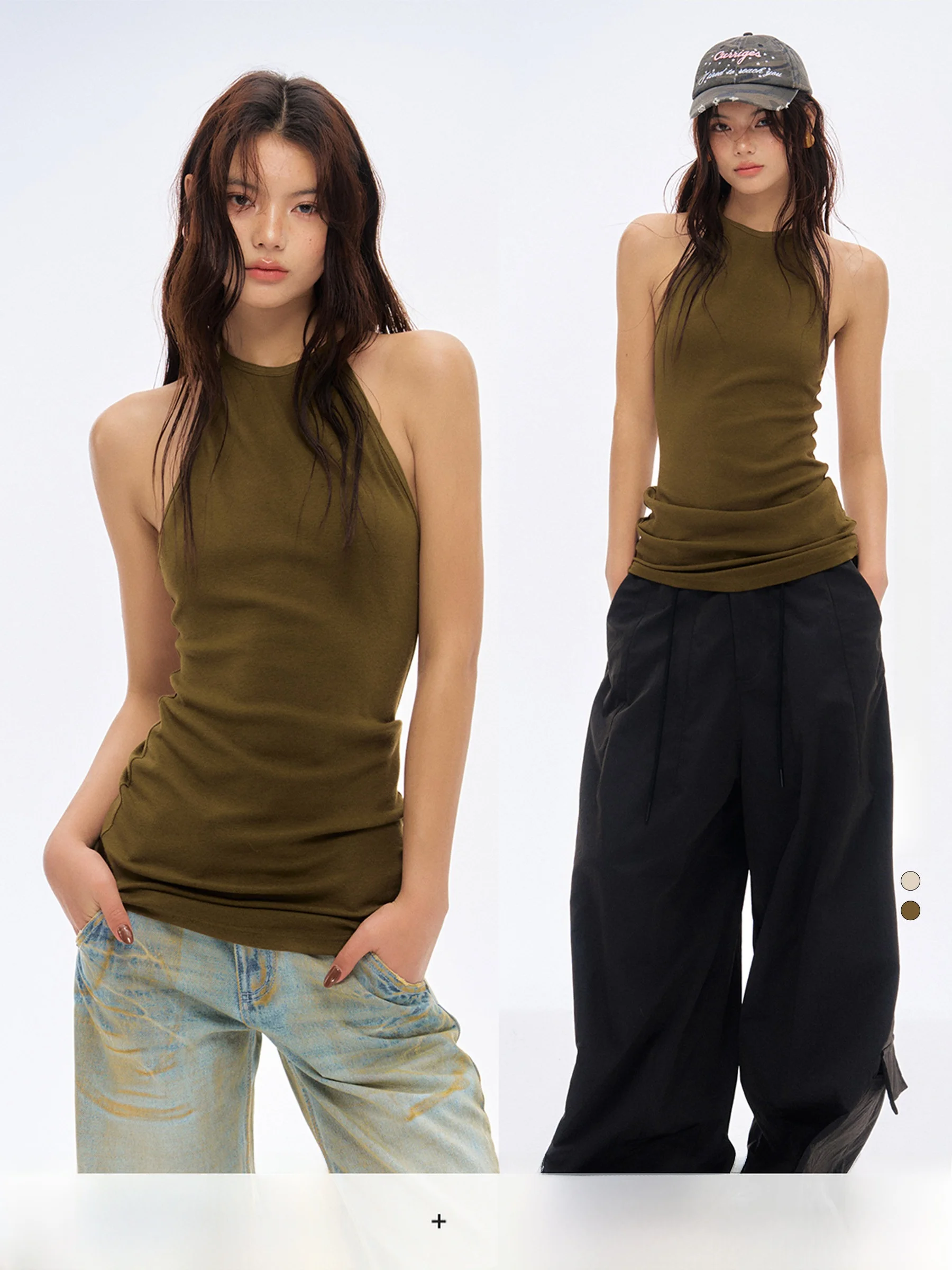 Сексуальный облегающий укороченный топ, женский вязаный жилет Curriges, весна 2025 г., оригинальный дизайн, спортивная одежда с подвесным ремешком, чистый цвет
Сексуальный облегающий укороченный топ, женский вязаный жилет Curriges, весна 2025 г., оригинальный дизайн, спортивная одежда с подвесным ремешком, чистый цвет