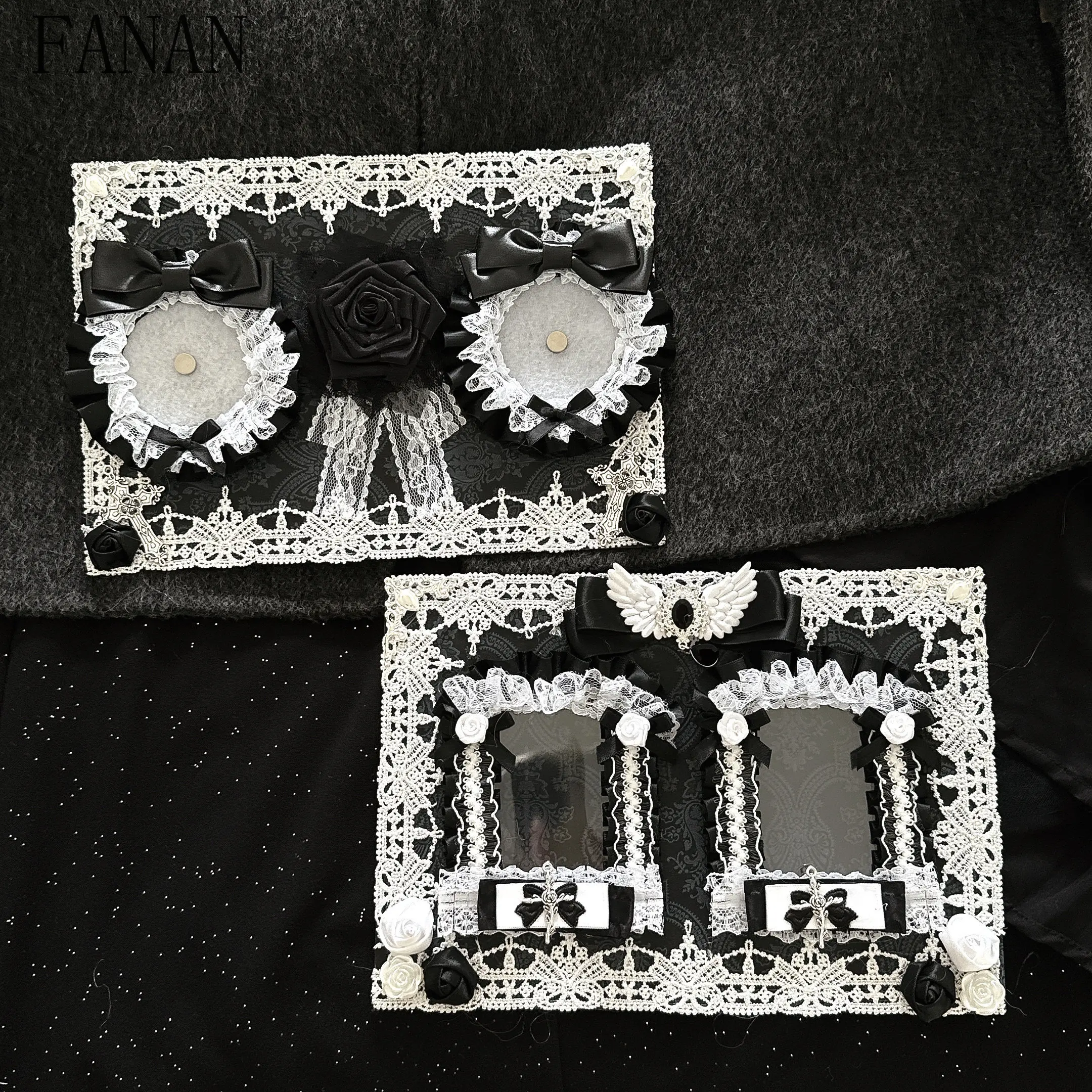 Новые аксессуары для сумок: черно-белые готические декоративные элементы в стиле субкультуры, банты-ленты, украшения для сумок, DIY-аксессуары для женщин
Новые аксессуары для сумок: черно-белые готические декоративные элементы в стиле субкультуры, банты-ленты, украшения для сумок, DIY-аксессуары для женщин