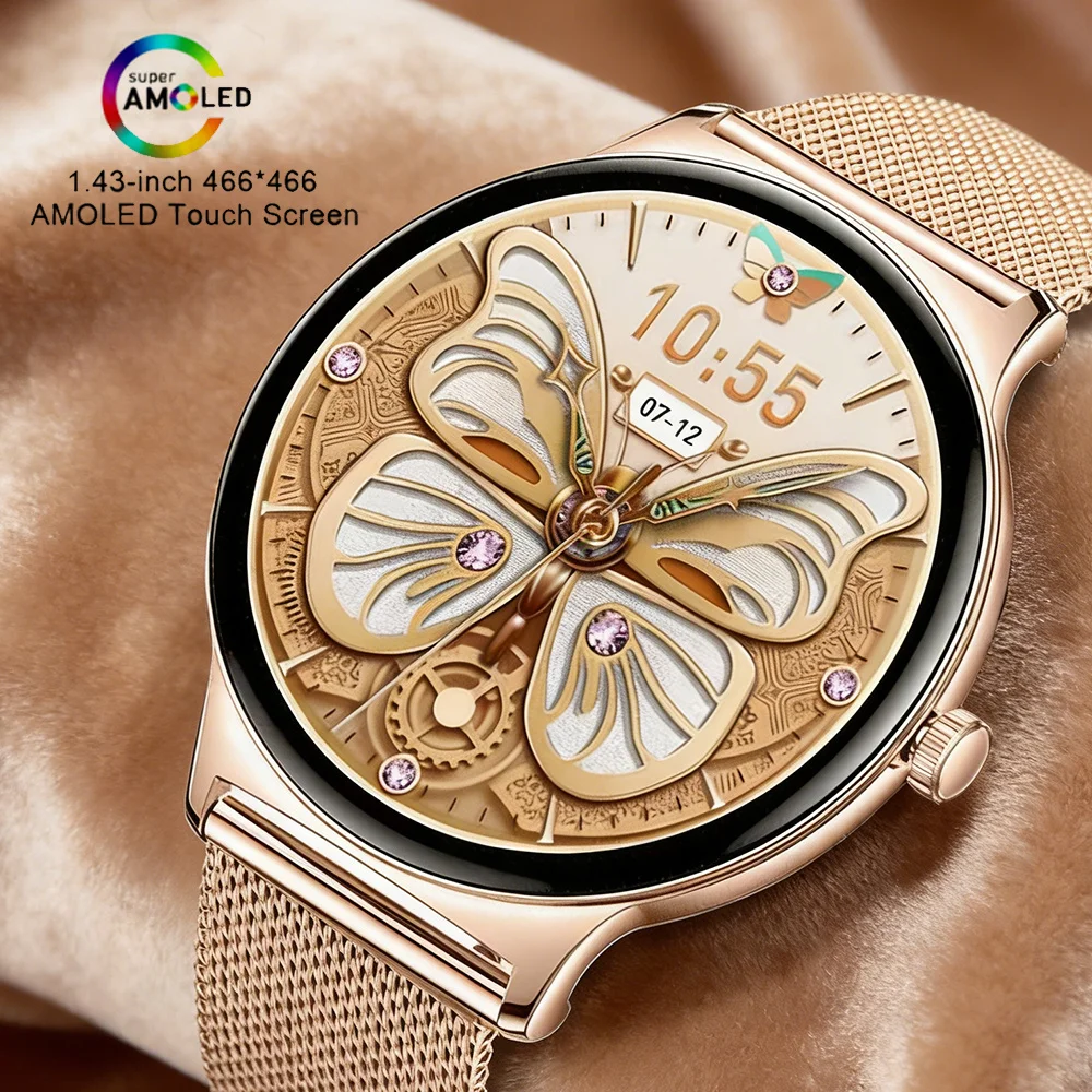 2026 New Hot V89 Women's Smartwatch 1.43” AMOLED Display Bluetooth Phone Calls Health Tracker Waterproof Bluetooth Smart Watch
2026 New Hot V89 Women's Smartwatch 1.43” AMOLED Display Bluetooth Phone Calls Health Tracker Waterproof Bluetooth Smart Watch