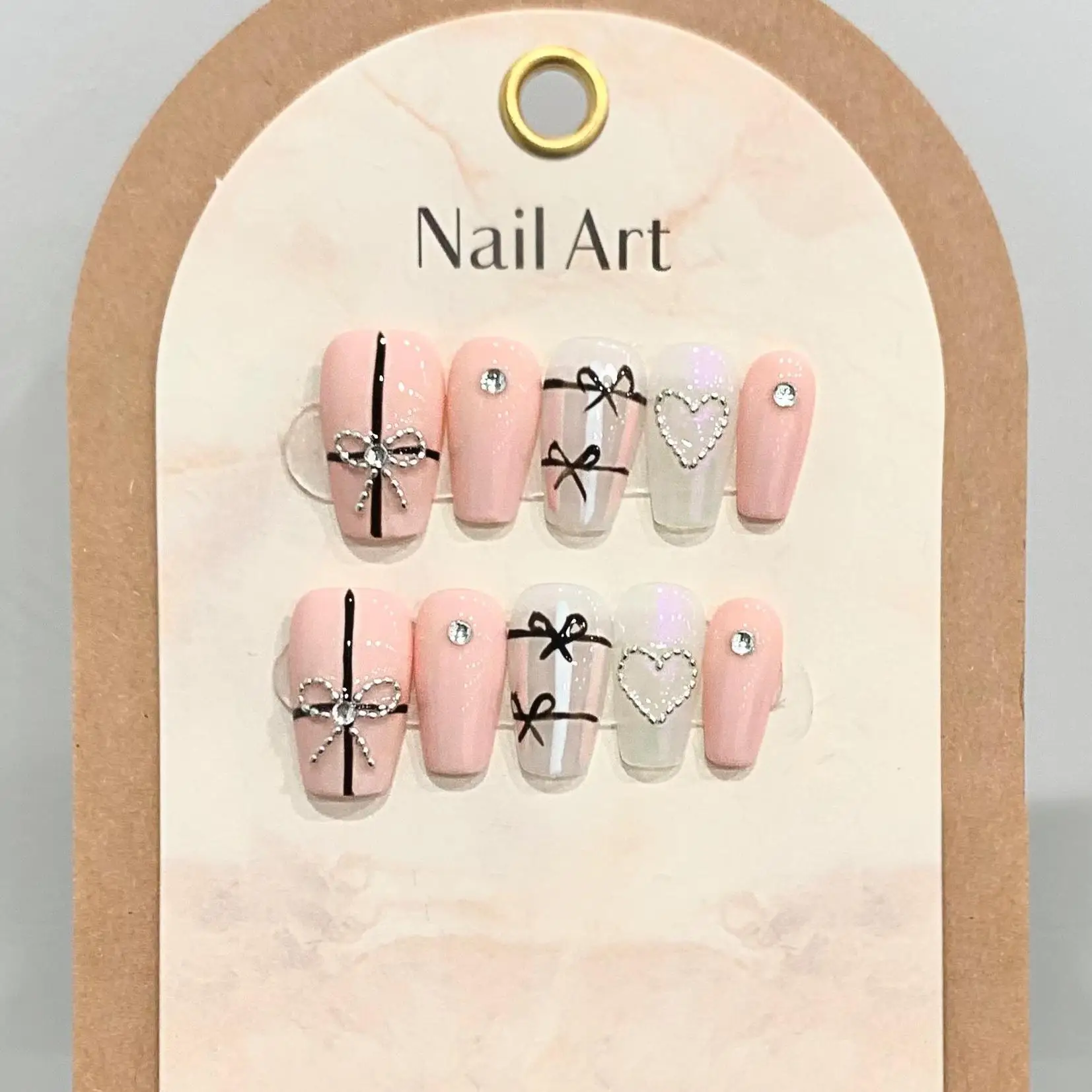 10 PCS Luxury Handmade Press on Nails Short Ballet Aurore Design with 3-PIECE Tool Adhesive Nail Glue Tabs
10 PCS Luxury Handmade Press on Nails Short Ballet Aurore Design with 3-PIECE Tool Adhesive Nail Glue Tabs