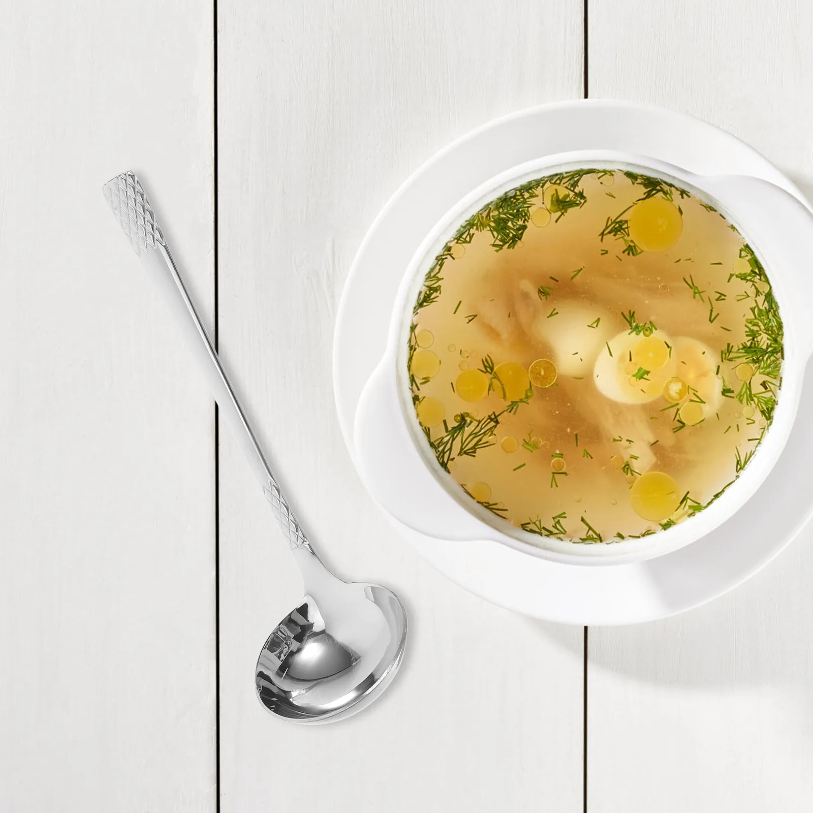 Stainless Steel Soup Spoon Thickened Duckbill Design Hot Pot Household Sauce Gravy Ladle With Spout Cooking Spoon 304 Silver
Stainless Steel Soup Spoon Thickened Duckbill Design Hot Pot Household Sauce Gravy Ladle With Spout Cooking Spoon 304 Silver