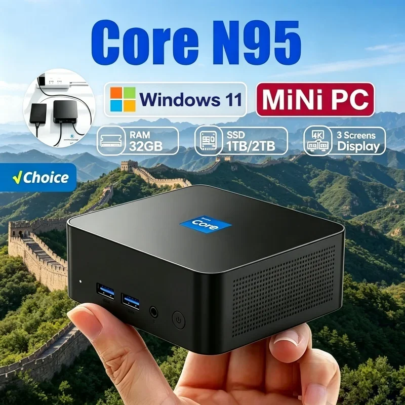 Opulent 2026 Tapered MINI PC Windows 11 Pro Core N95 16GB RAM 1TB SSD WIFI 6 BT5.2 4K HD Agile Diversion Gaming Home Learning
Opulent 2026 Tapered MINI PC Windows 11 Pro Core N95 16GB RAM 1TB SSD WIFI 6 BT5.2 4K HD Agile Diversion Gaming Home Learning