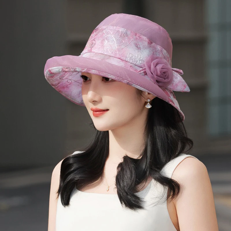 Bucket Hat Women Flower Bow Summer Hats For Women Casual Sunscreen Breathable Sun Hat Ladies Sunhat New
Bucket Hat Women Flower Bow Summer Hats For Women Casual Sunscreen Breathable Sun Hat Ladies Sunhat New
