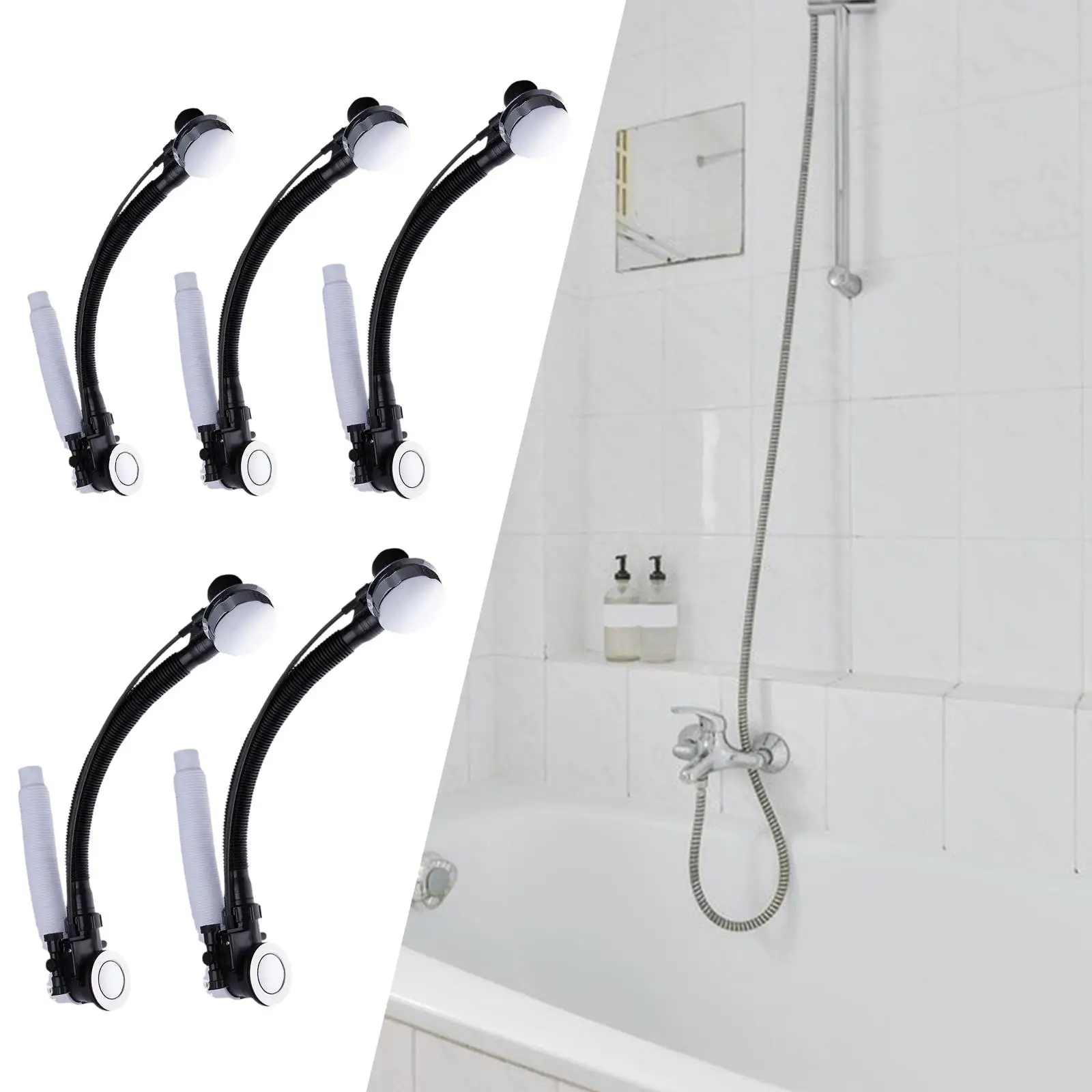Bathtub Drain Pipe Overflow Portable Flexible Rotating Switch Tub Supply Universal for Lavatory Restroom Kitchen Bathroom Hotel
Bathtub Drain Pipe Overflow Portable Flexible Rotating Switch Tub Supply Universal for Lavatory Restroom Kitchen Bathroom Hotel