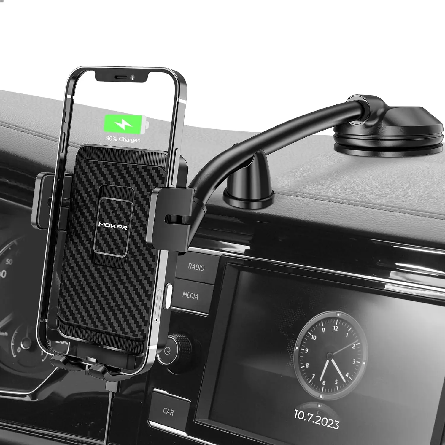 Wireless Car Charger, Fast Charging Car Mount Auto-Clamping Car Charger, Dashboard Windshield Phone Holder Compatible with
Wireless Car Charger, Fast Charging Car Mount Auto-Clamping Car Charger, Dashboard Windshield Phone Holder Compatible with