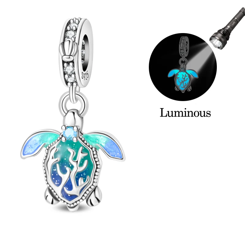 Hot Sales 925 Sterling Silver Luminous Turtle Charms Beads Fit Original Bracelet DIY Women Birthday Cute Jewelry Gifts
Hot Sales 925 Sterling Silver Luminous Turtle Charms Beads Fit Original Bracelet DIY Women Birthday Cute Jewelry Gifts