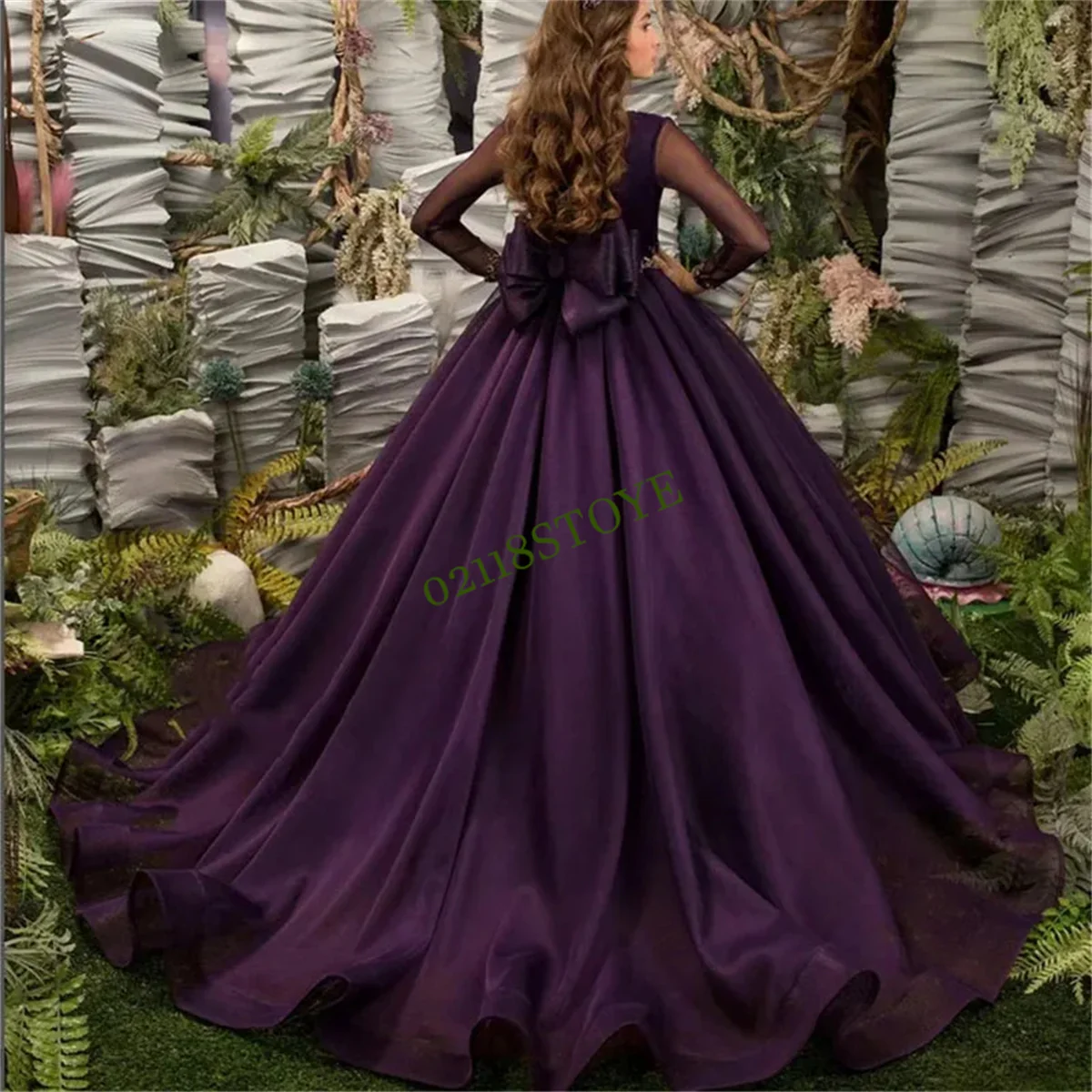 CusLuxury Flower Girl Dress Tulle Long Sleeve Floor Length Applique For Wedding Birthday Party Pageant A Line Girl Formal Prom G
CusLuxury Flower Girl Dress Tulle Long Sleeve Floor Length Applique For Wedding Birthday Party Pageant A Line Girl Formal Prom G