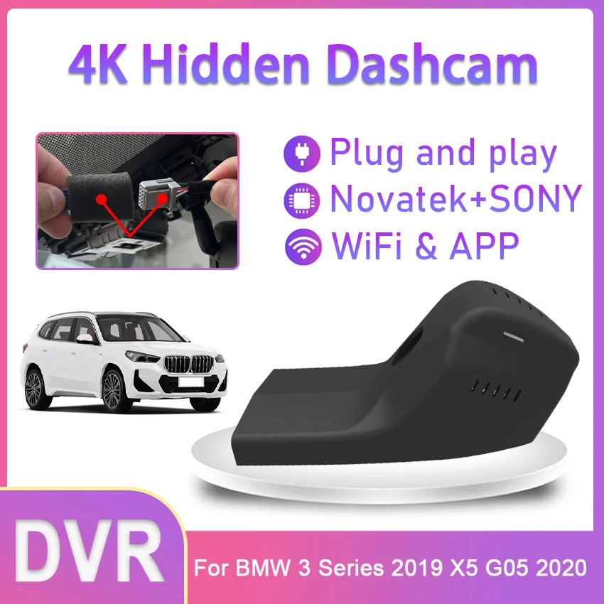Plug and Play UHD 2160P Wifi Car DVR Camera Dash Cam Video Recorder For BMW 3 Series 2019 X5 G05 2020 High Quality Night vision
Plug and Play UHD 2160P Wifi Car DVR Camera Dash Cam Video Recorder For BMW 3 Series 2019 X5 G05 2020 High Quality Night vision
