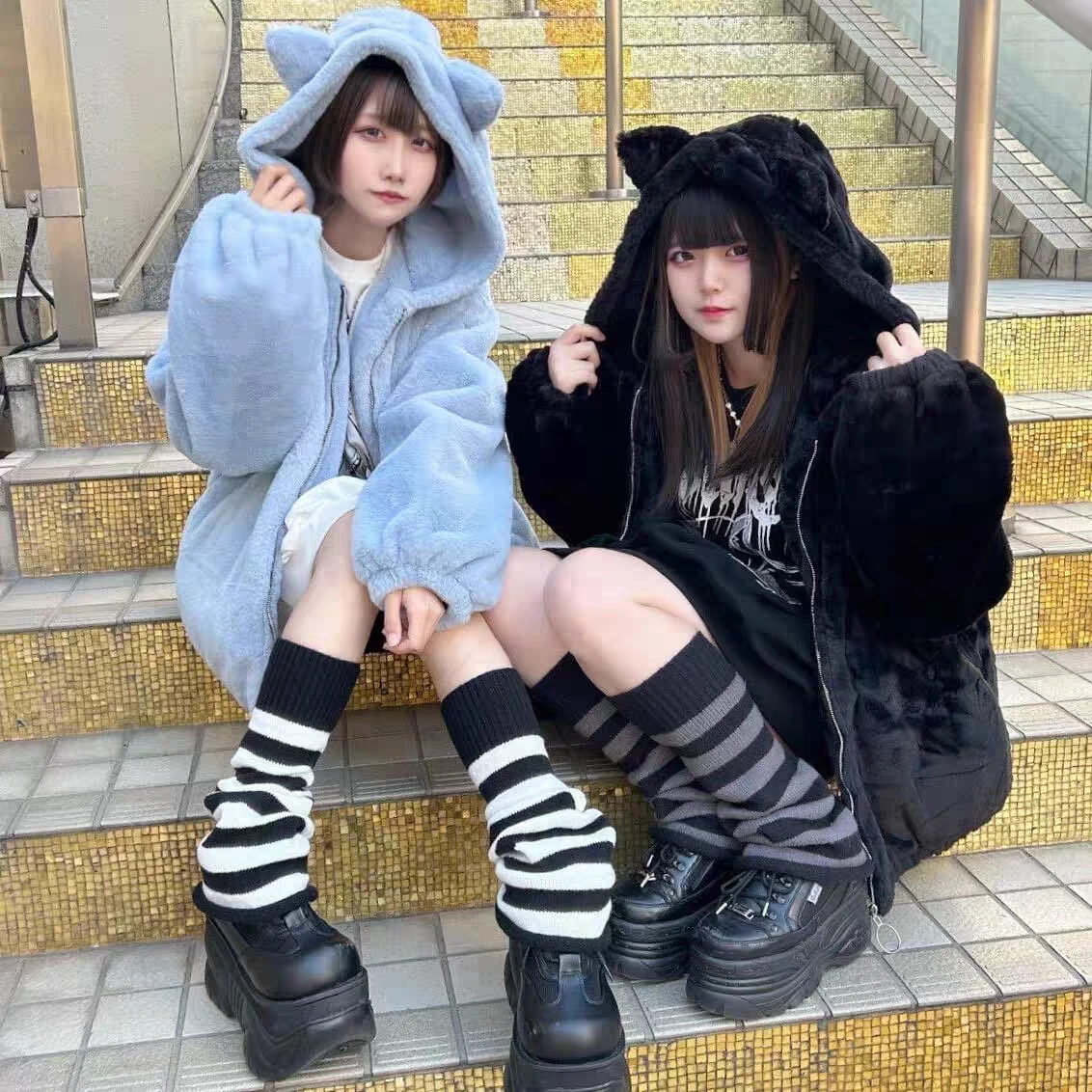 Милый плюшевый свитшот с ушками кролика в японском стиле для девушек, с длинными рукавами, зимняя верхняя одежда
Милый плюшевый свитшот с ушками кролика в японском стиле для девушек, с длинными рукавами, зимняя верхняя одежда