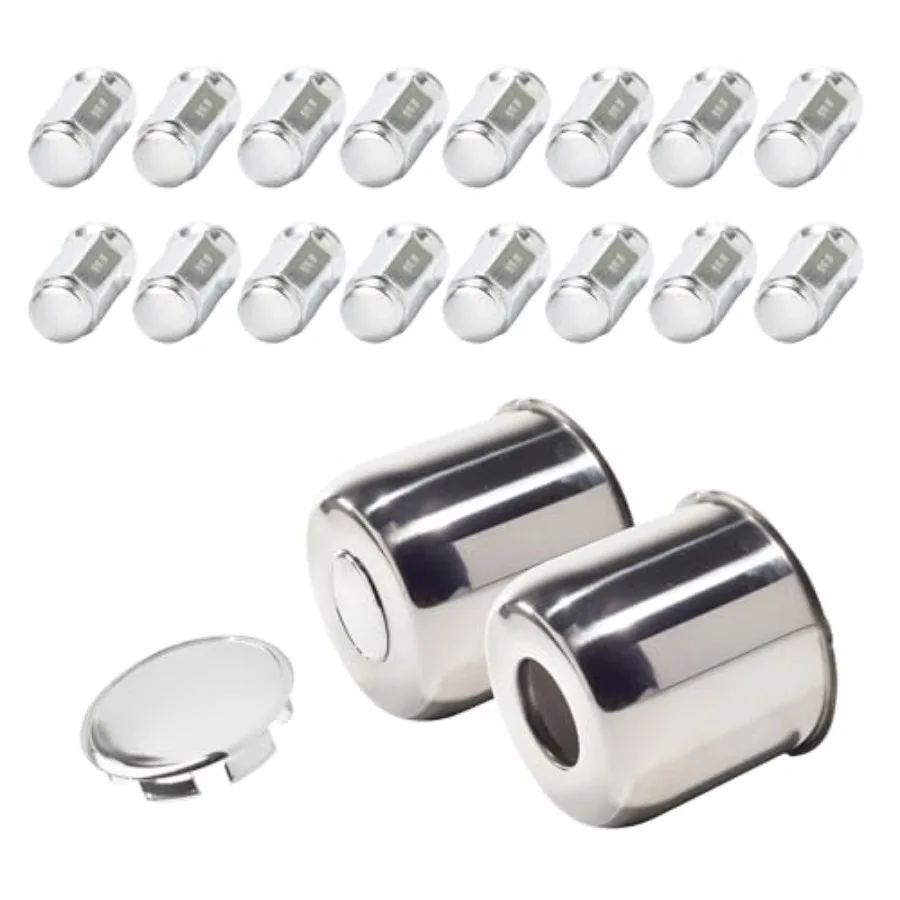 2-Pack Trailer Push Through Center Caps and Trailer Wheel Lug Sets - 4.90in Wheel Center Caps Wheel Cover Stainless Steel Hub C
2-Pack Trailer Push Through Center Caps and Trailer Wheel Lug Sets - 4.90in Wheel Center Caps Wheel Cover Stainless Steel Hub C