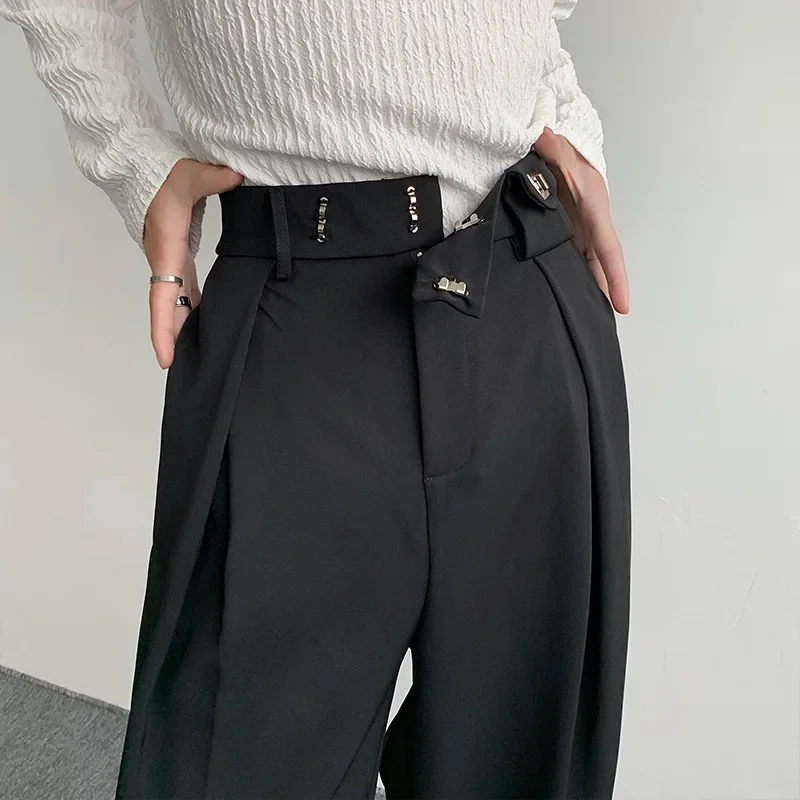 Spring New Korean Fashion Casual Men's Straight Suit Trousers Male Solid Wide Leg Baggy Pants Elegant Men Clothing Streetwear
Spring New Korean Fashion Casual Men's Straight Suit Trousers Male Solid Wide Leg Baggy Pants Elegant Men Clothing Streetwear