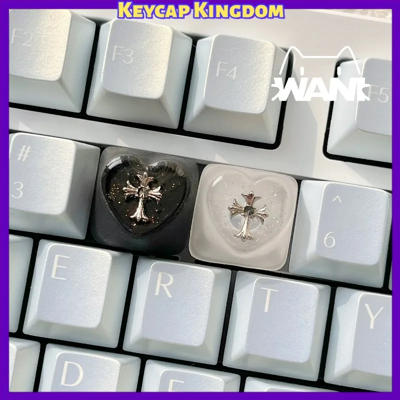 Original Heart Chrome Hearts Gothic Cross Frosted Translucent Keycaps Magnetic Switch Mechanical Keyboard Resin Artisan Keycaps
Original Heart Chrome Hearts Gothic Cross Frosted Translucent Keycaps Magnetic Switch Mechanical Keyboard Resin Artisan Keycaps
