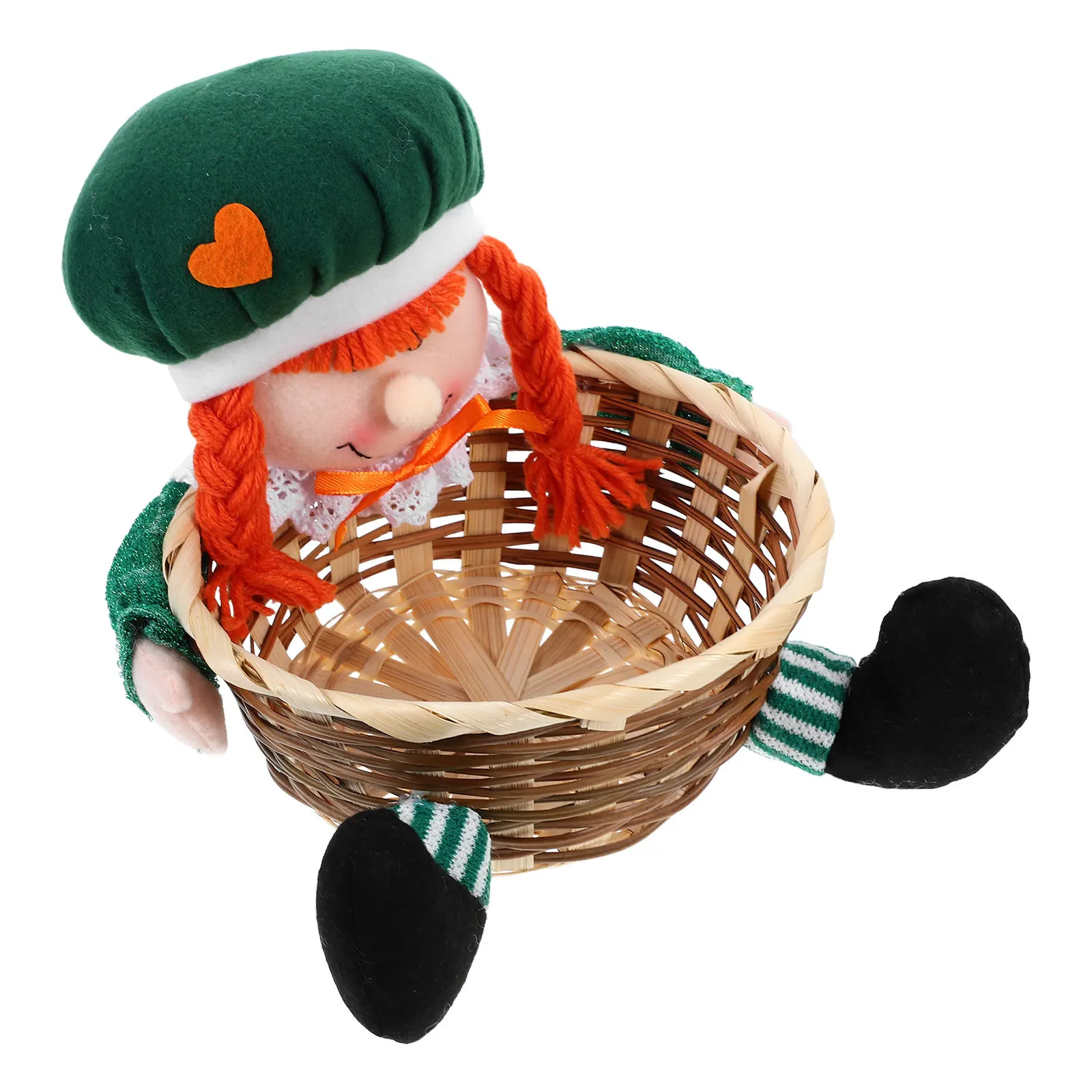 St Patricks Day Candy Holder Basket Green Leaf Shamrock Table Centerpiece Irish Festival Decorative Storage Candy Container
St Patricks Day Candy Holder Basket Green Leaf Shamrock Table Centerpiece Irish Festival Decorative Storage Candy Container