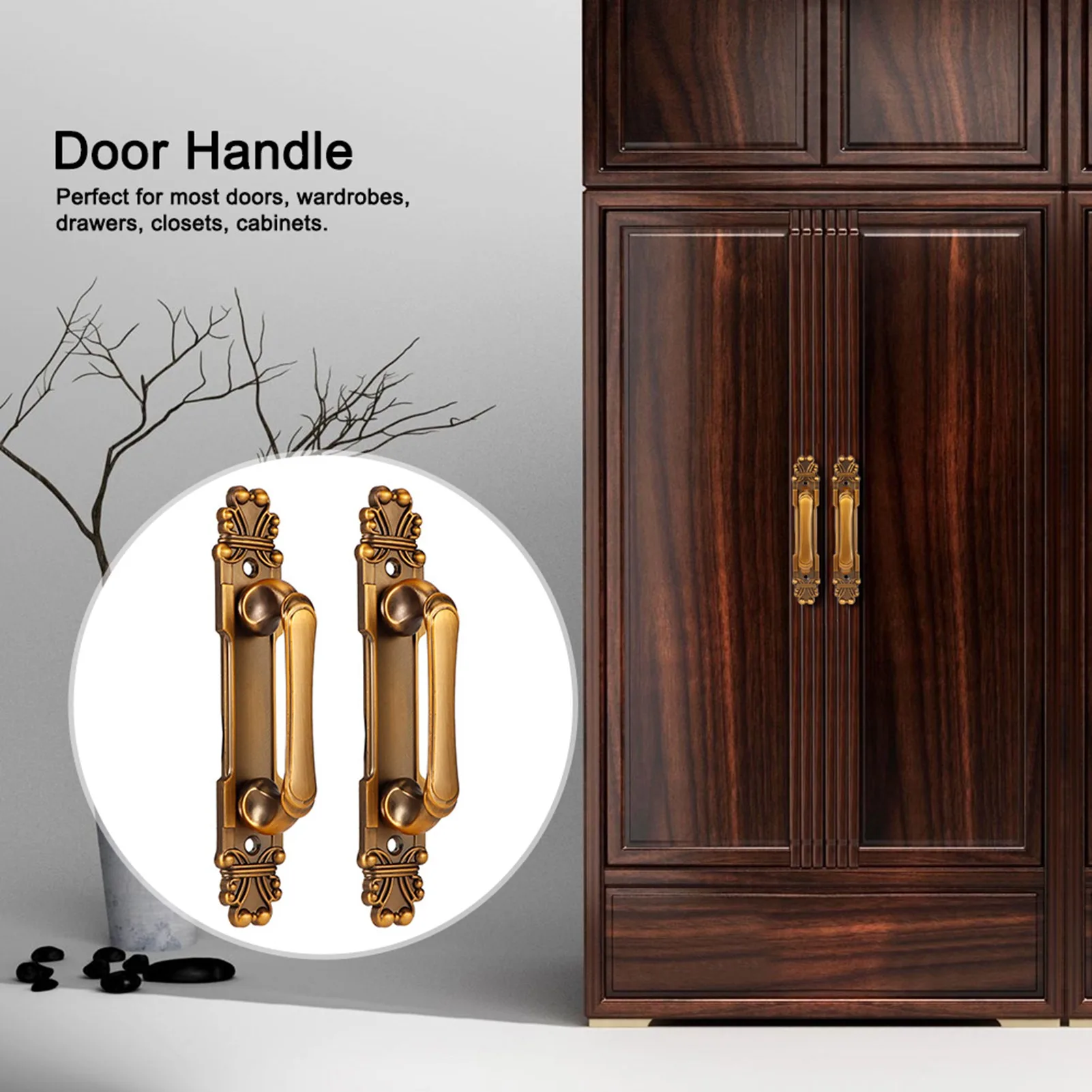 2Pcs Hardware Fittings Zinc Alloy Door Handle European Durable Antique Door Pull Handle With Screws Cabinet Hardware Fittings
2Pcs Hardware Fittings Zinc Alloy Door Handle European Durable Antique Door Pull Handle With Screws Cabinet Hardware Fittings