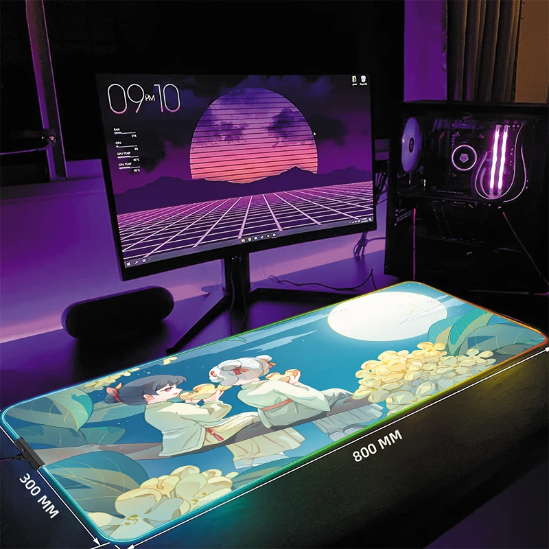 Игровой коврик для мыши, милый Настольный коврик с подсветкой, RGB геймерские коврики для мыши, коврик для мыши, противоскользящие резиновые коврики для мыши, коврик для клавиатуры
Игровой коврик для мыши, милый Настольный коврик с подсветкой, RGB геймерские коврики для мыши, коврик для мыши, противоскользящие резиновые коврики для мыши, коврик для клавиатуры