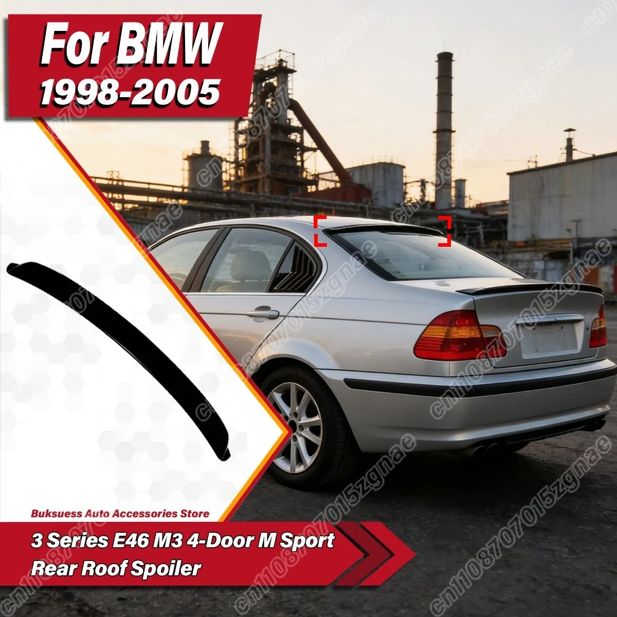 For BMW 3 Series E46 M3 4-Door M Sport 1998 1999 2000 2001 2002 2003 2004 2005 Car Rear Roof Spoiler Wing Body Modification Kit
For BMW 3 Series E46 M3 4-Door M Sport 1998 1999 2000 2001 2002 2003 2004 2005 Car Rear Roof Spoiler Wing Body Modification Kit