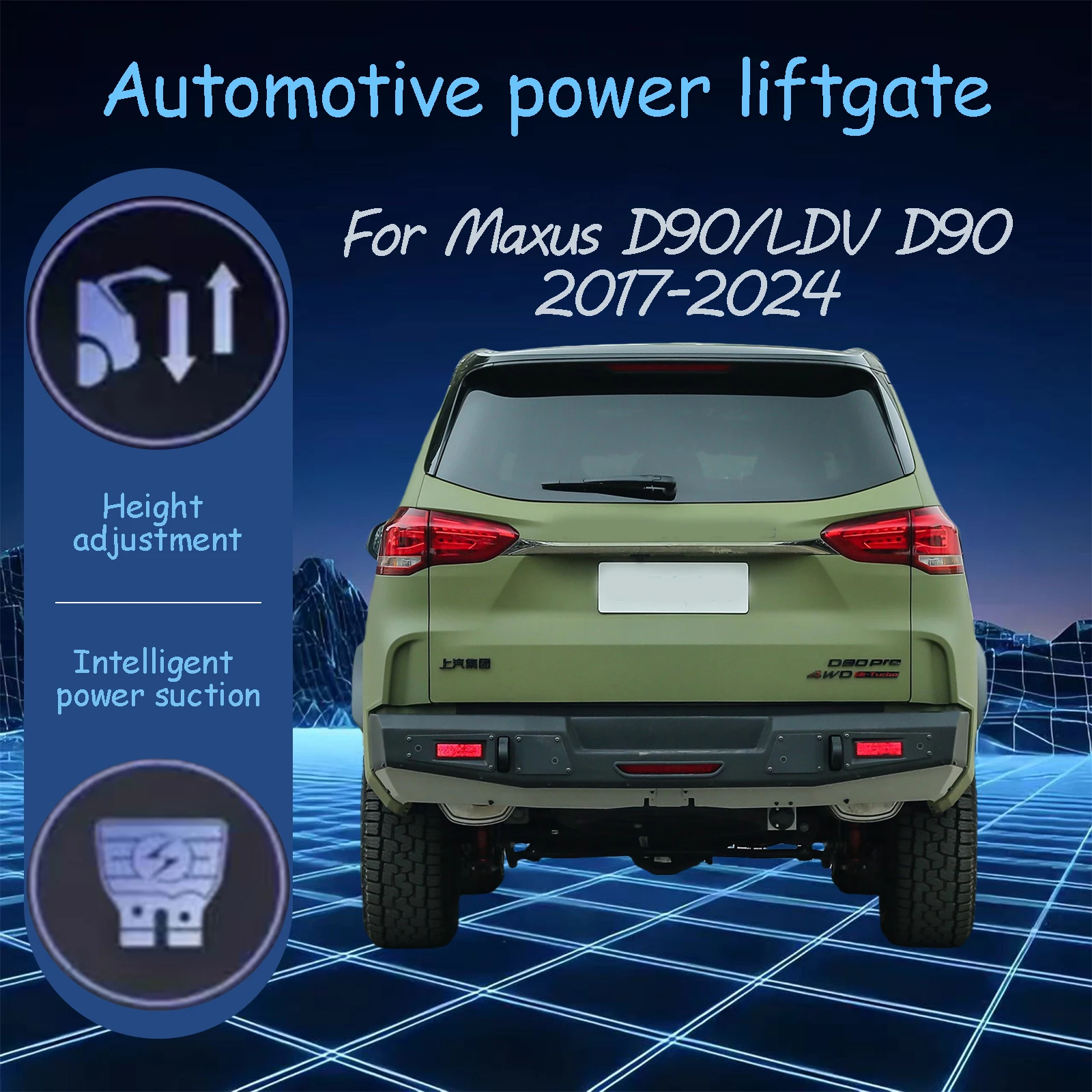 For Maxus D90/LDV D90 2017-2024 Electric tailgate automatic suction locks suitable Trunk modification system
For Maxus D90/LDV D90 2017-2024 Electric tailgate automatic suction locks suitable Trunk modification system
