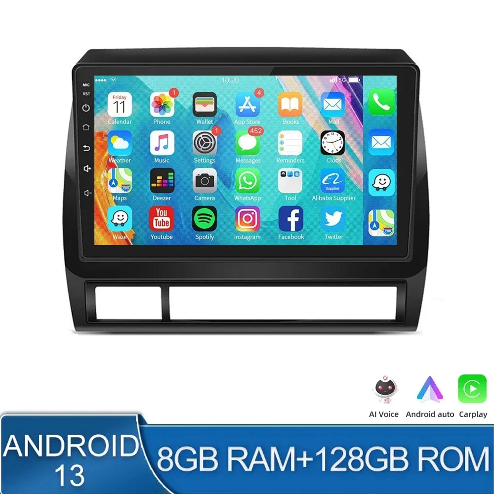 Wireless CarPlay Radio For Toyota Tacoma 2 N200 Hilux 2005 2006 -2015 Android Auto 4G Car Multimedia Player Stereo GPS Ai Voice
Wireless CarPlay Radio For Toyota Tacoma 2 N200 Hilux 2005 2006 -2015 Android Auto 4G Car Multimedia Player Stereo GPS Ai Voice