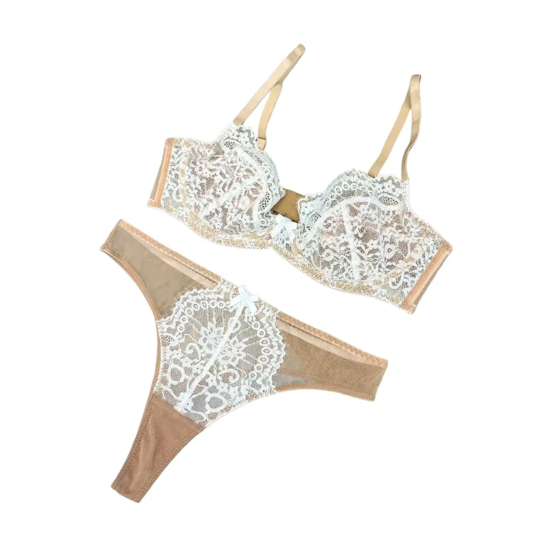 Sexy French Lace Lingerie Women's Contrast Color Ultra-thin Plus Size Erotic Underwear Big Chest Display Small Anti Sagging Bra
Sexy French Lace Lingerie Women's Contrast Color Ultra-thin Plus Size Erotic Underwear Big Chest Display Small Anti Sagging Bra