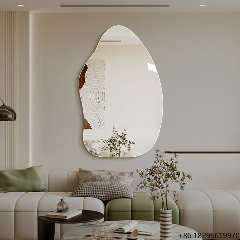 Modern Creative Irregular Frameless Glass Mirror 5mm Thick Wall Mounted Art Deco Mirror for Shopping Mall Bathroom
Modern Creative Irregular Frameless Glass Mirror 5mm Thick Wall Mounted Art Deco Mirror for Shopping Mall Bathroom
