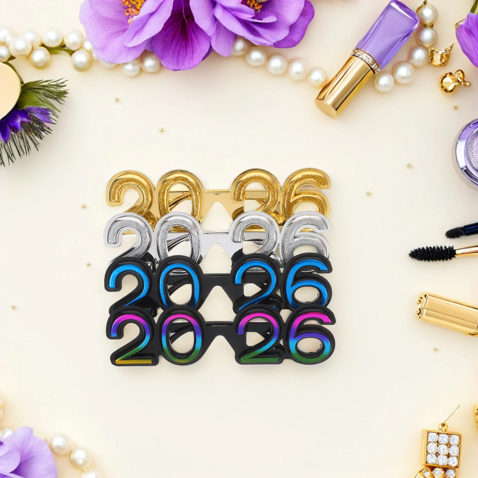 4 шт. 2026 вечерние очки цифровые очки канун Нового года фотобудка реквизит блестящие новые солнцезащитные очки праздничные принадлежности
4 шт. 2026 вечерние очки цифровые очки канун Нового года фотобудка реквизит блестящие новые солнцезащитные очки праздничные принадлежности