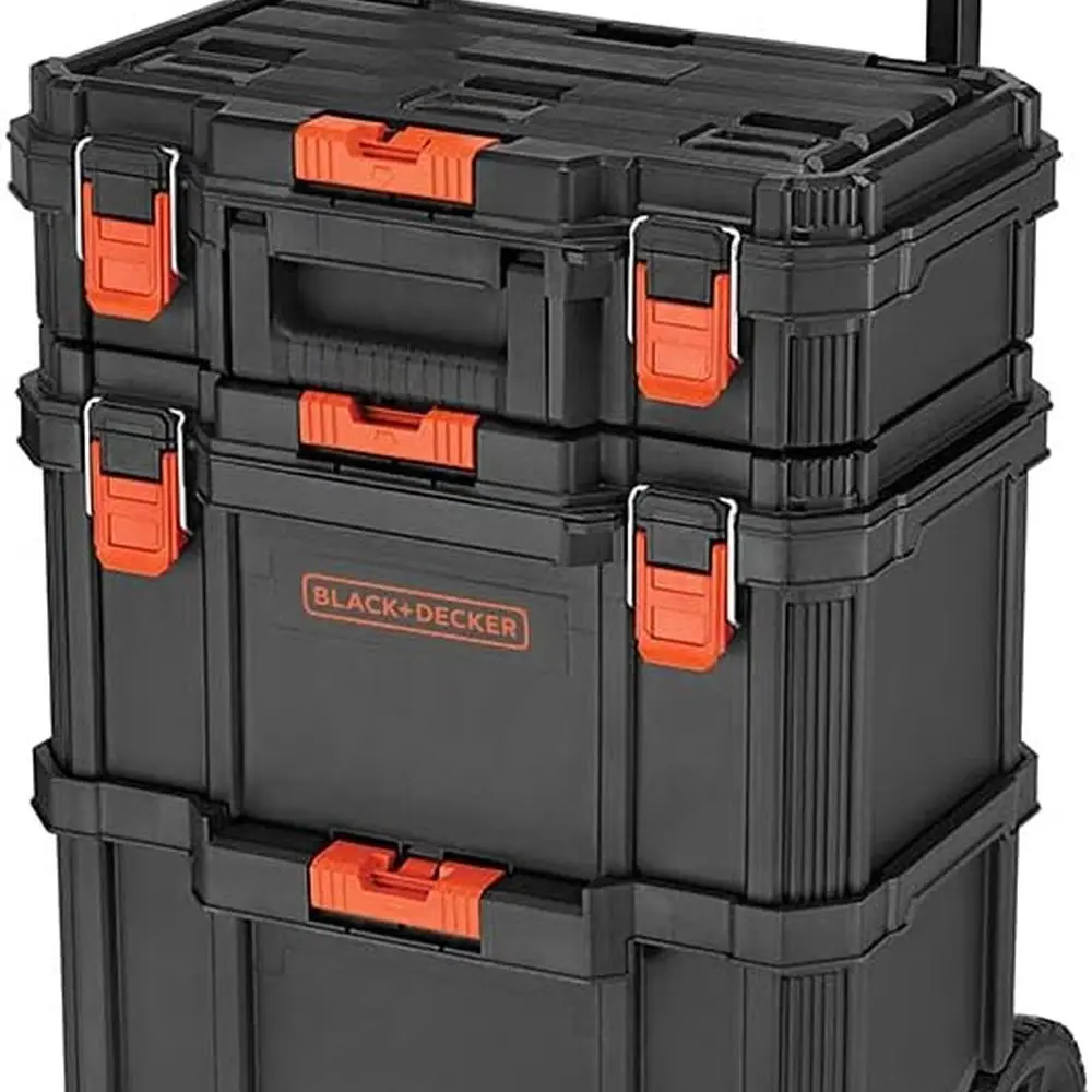 BDST60500APB Stackable Storage System - 3 Piece Set (Small, Deep Toolbox, and Rolling Tote)
BDST60500APB Stackable Storage System - 3 Piece Set (Small, Deep Toolbox, and Rolling Tote)
