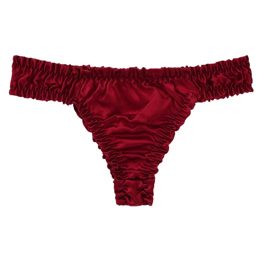 Silk Panties Summer Briefs Knickers Satin Soft T-Back Thong Bridal Underwear Women G-String Women's Hot Knicker
Silk Panties Summer Briefs Knickers Satin Soft T-Back Thong Bridal Underwear Women G-String Women's Hot Knicker