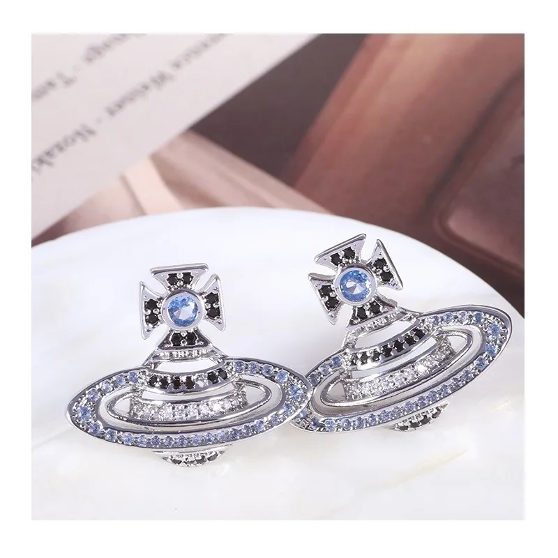 Jewelry Densely Inlaid with Diamonds Hollow Three-dimensional Gold-plated Planet Series Stud Earrings Mixed Batch Girls
Jewelry Densely Inlaid with Diamonds Hollow Three-dimensional Gold-plated Planet Series Stud Earrings Mixed Batch Girls