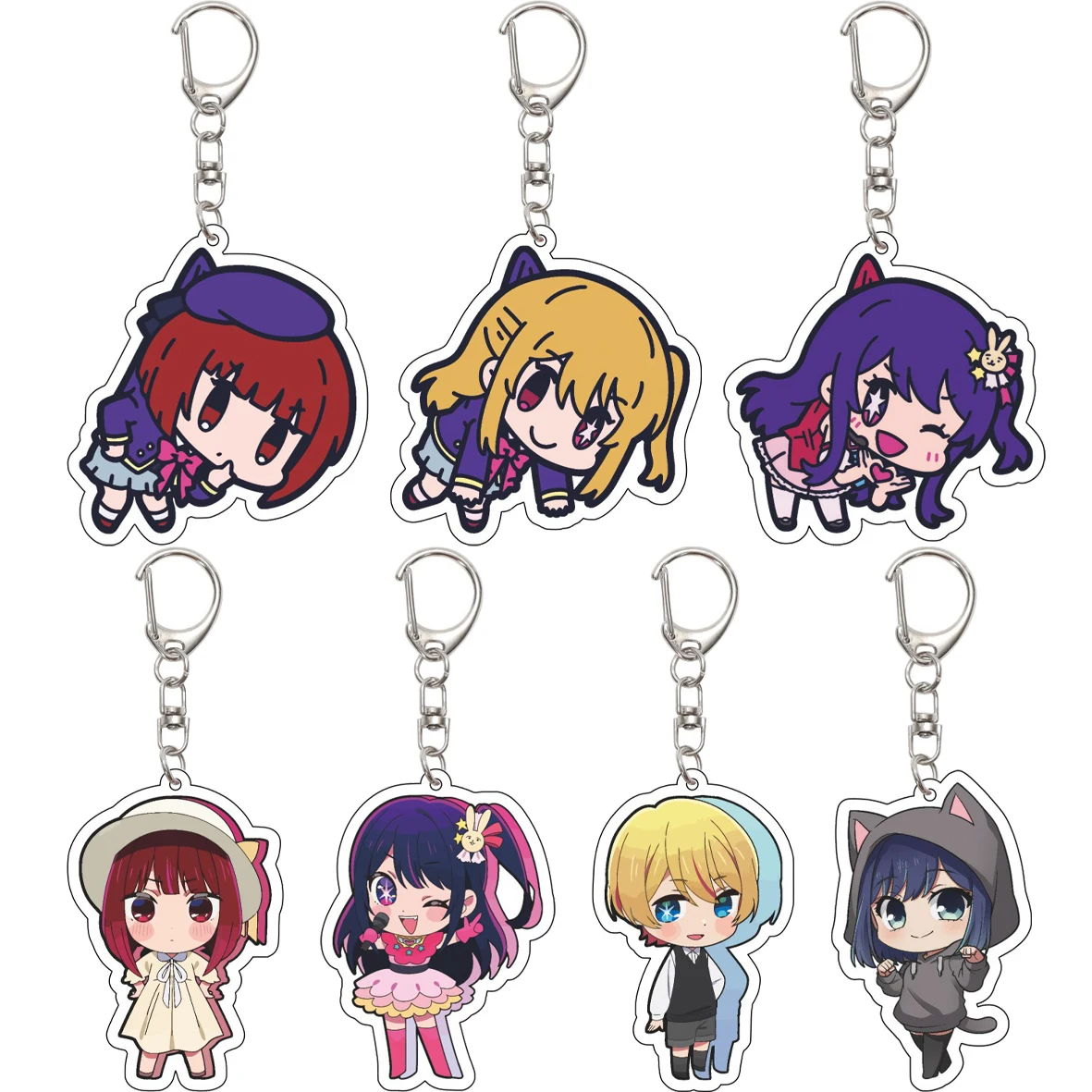 55MM Keychain Anime Oshi no Ko Hoshino Ai Hoshino Rubii Arima Kana Kurokawa Akane MEM CYO Acrylic Key Chain Cute Birthday Gifts
55MM Keychain Anime Oshi no Ko Hoshino Ai Hoshino Rubii Arima Kana Kurokawa Akane MEM CYO Acrylic Key Chain Cute Birthday Gifts