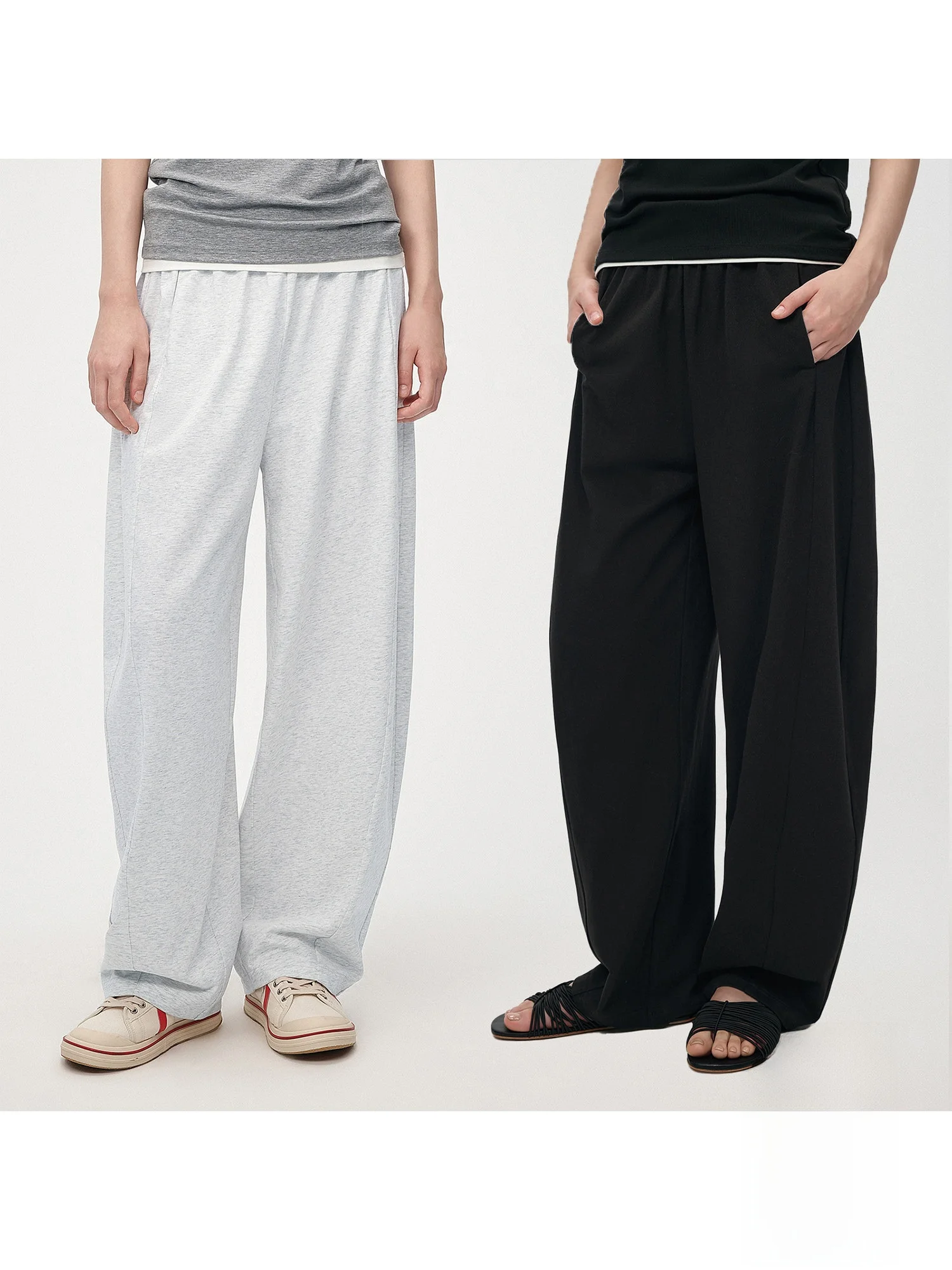 Casual Hua Ji Yan Wave Pants Elastic Waist Knife Pleated Design Versatile Cotton Blend Ladies' Casual Trousers
Casual Hua Ji Yan Wave Pants Elastic Waist Knife Pleated Design Versatile Cotton Blend Ladies' Casual Trousers
