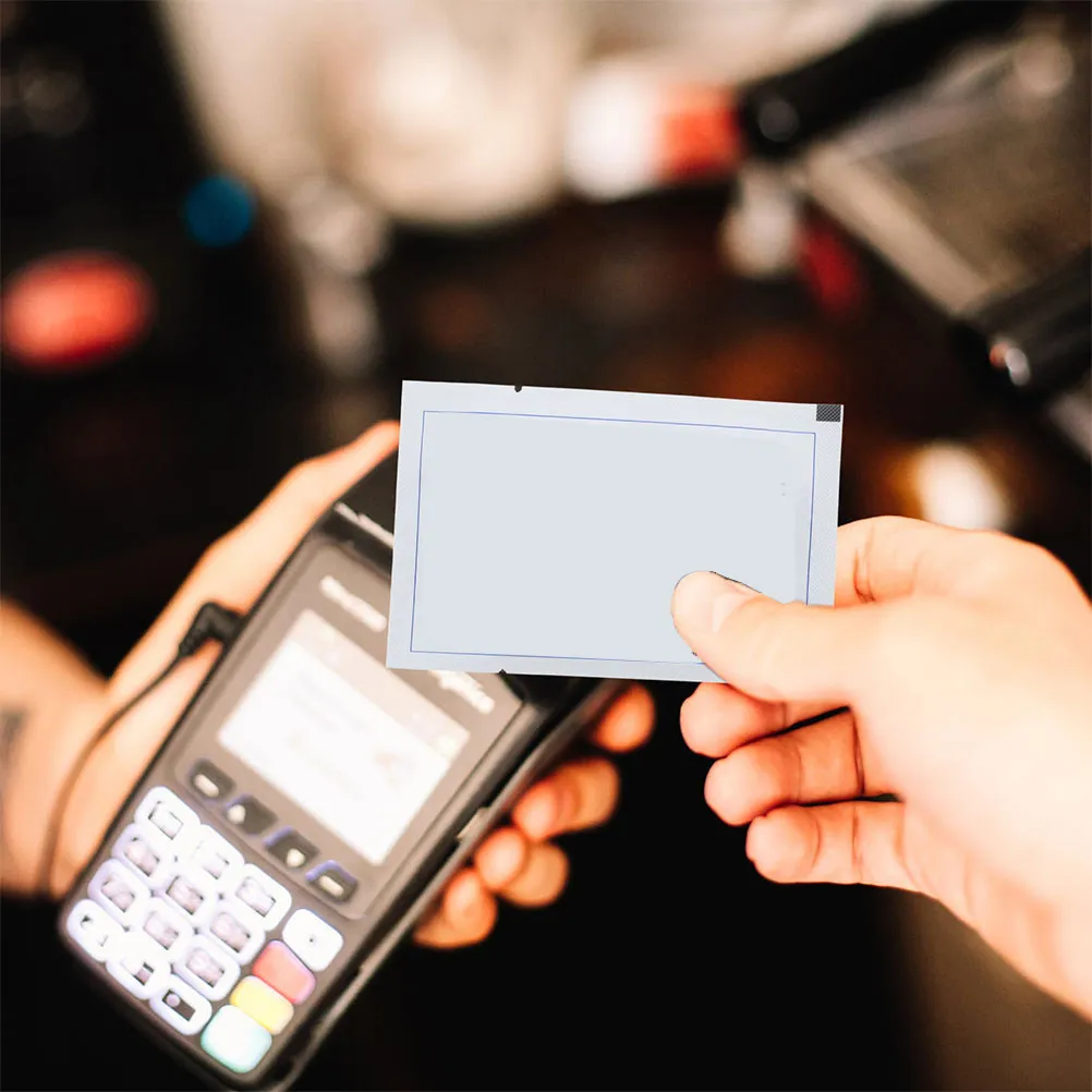 5Pcs Reusable Card Reader Cleaning Cards for Pos Terminal Credit Card Machine Magnetic Optical Reader Head Cleaner Dual Side