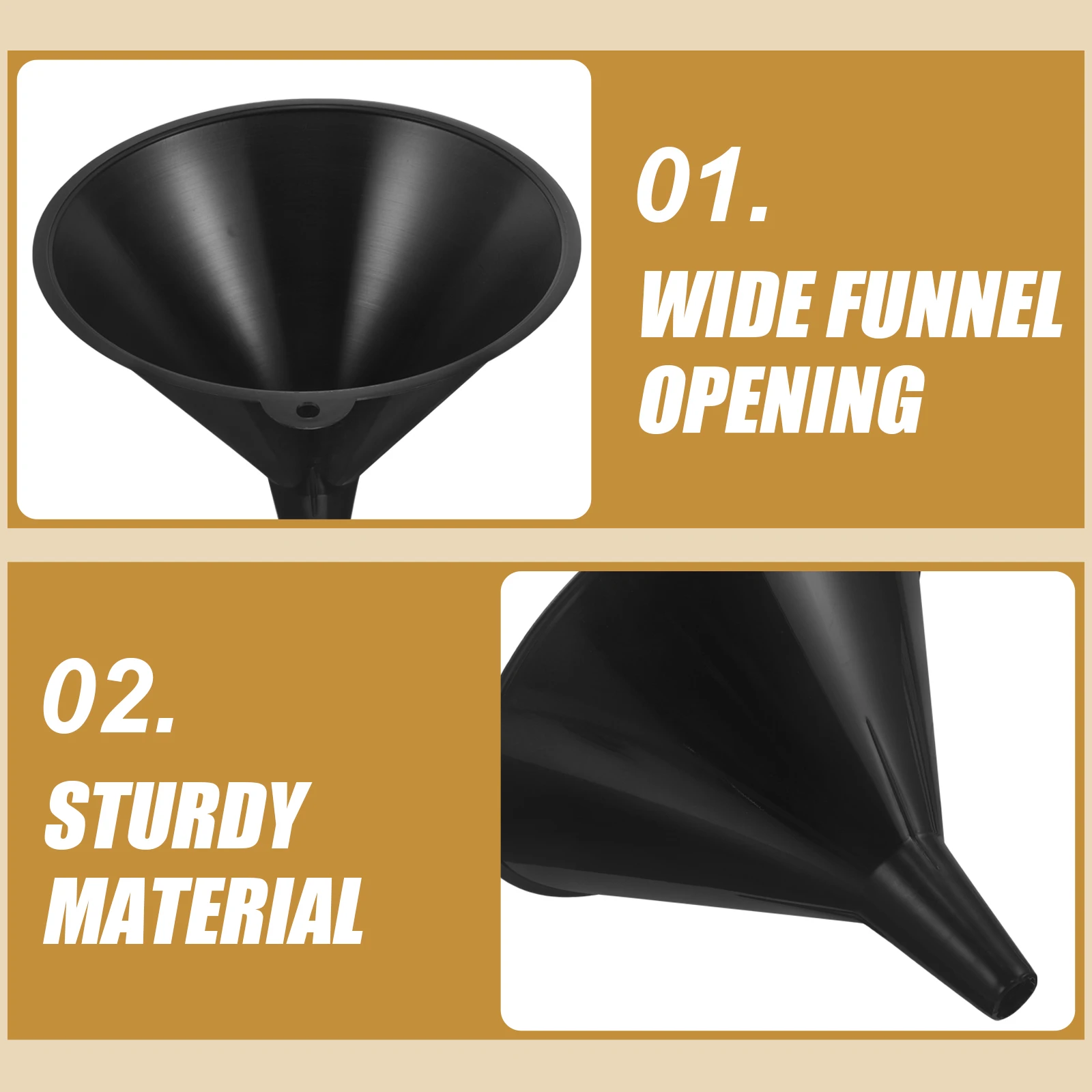 3pcs Oil Funnels for Cars Motorcycles Reusable Plastic Automotive Tool Change Transmission Fluid Gas Funnels Household Use 
3pcs Oil Funnels for Cars Motorcycles Reusable Plastic Automotive Tool Change Transmission Fluid Gas Funnels Household Use