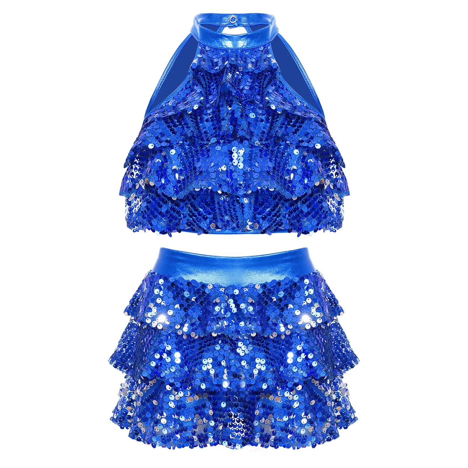 Kids Girls Sequins Ballet Dance Sets Ballarina Gymnastics Crop Top Shorty Unitards Modern Latin Jazz Dancing Performance Costume
Kids Girls Sequins Ballet Dance Sets Ballarina Gymnastics Crop Top Shorty Unitards Modern Latin Jazz Dancing Performance Costume