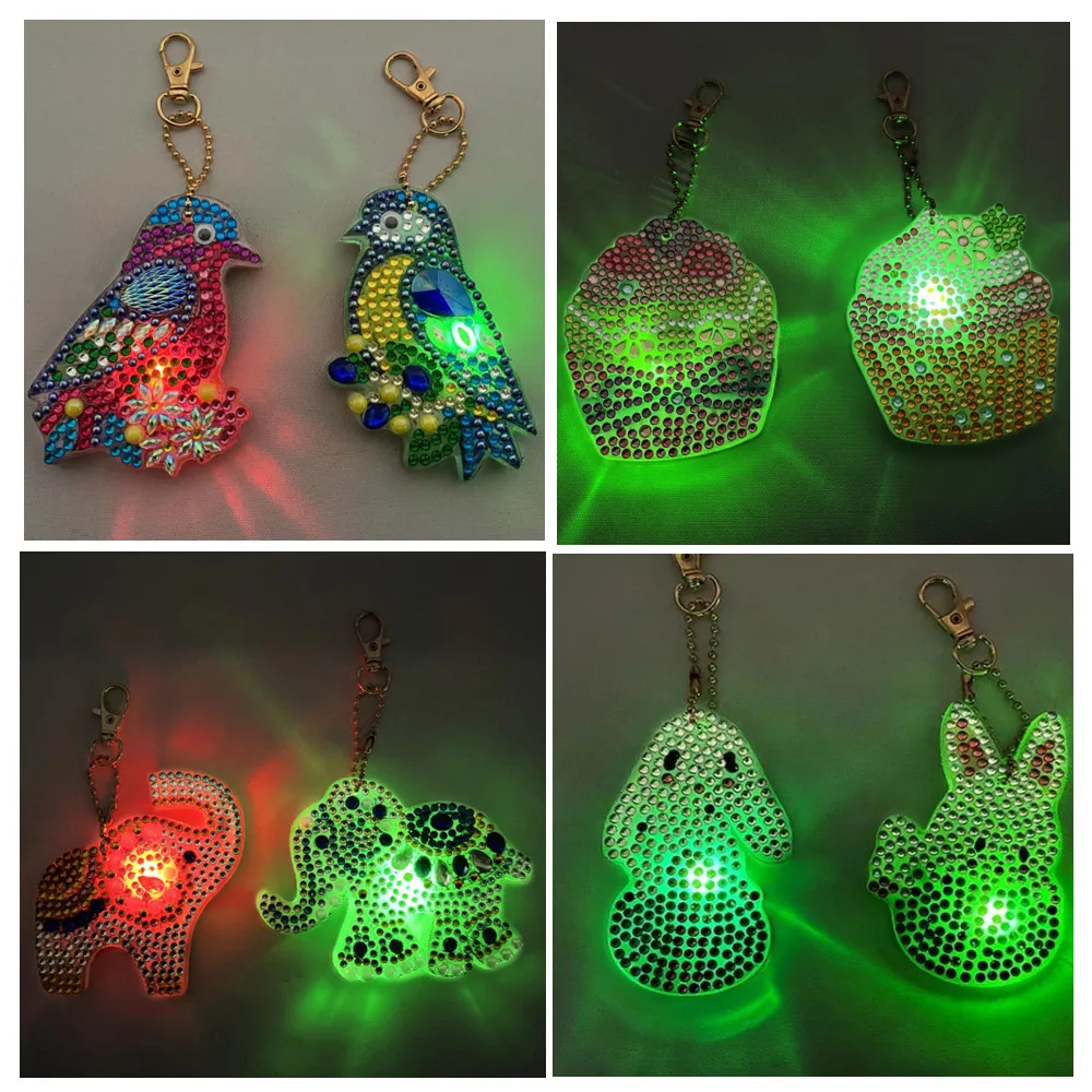 New Cartoon Animal Pattern DIY Diamond Painting Keychain Double-Sided Diamond Handmade Cross Stitch With Lamp Bag Pendant Gift
New Cartoon Animal Pattern DIY Diamond Painting Keychain Double-Sided Diamond Handmade Cross Stitch With Lamp Bag Pendant Gift