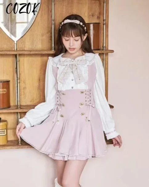 Japanese Shorts Suit Mines Mass-produced Tweed Shirt Dress Shorts New High-waist Slim Long-sleeve Dress Shorts Two-piece Sets
Japanese Shorts Suit Mines Mass-produced Tweed Shirt Dress Shorts New High-waist Slim Long-sleeve Dress Shorts Two-piece Sets