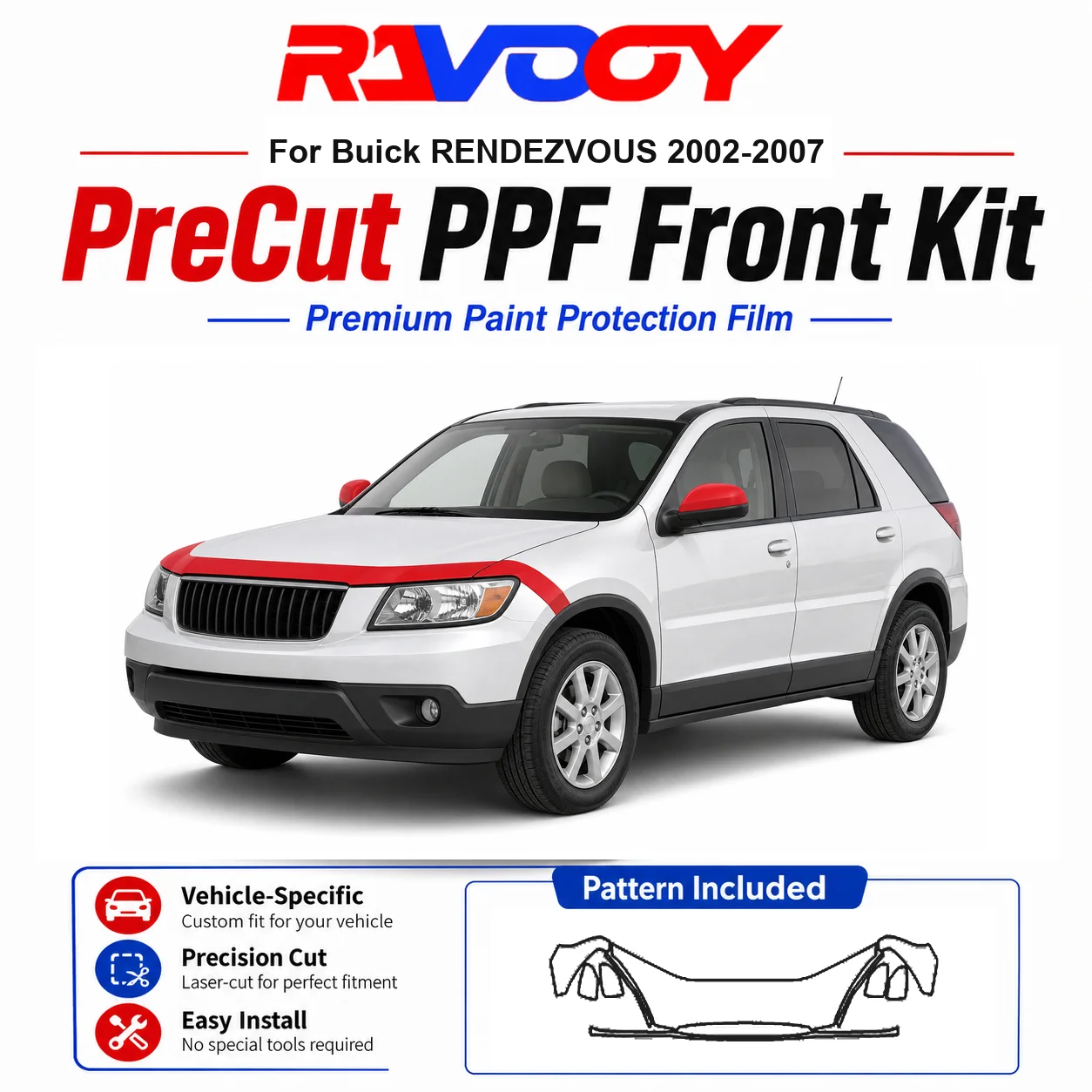 8.5mil TPU Precut PPF Kit For 2025-2026 Acura ADX - Hood, Partial Fenders & Full Mirror Set - Self-Healing Gloss Clear Bra Film
8.5mil TPU Precut PPF Kit For 2025-2026 Acura ADX - Hood, Partial Fenders & Full Mirror Set - Self-Healing Gloss Clear Bra Film