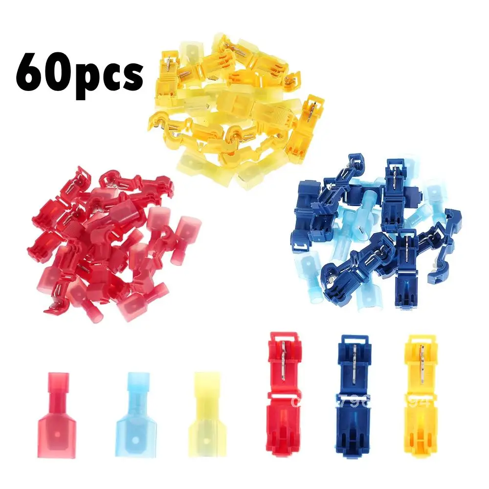Wire Connectors T-Tap, Quick Self-Stripping Electrical Splice Terminals, Quick Disconnect Insulated Male Spade Terminals
Wire Connectors T-Tap, Quick Self-Stripping Electrical Splice Terminals, Quick Disconnect Insulated Male Spade Terminals