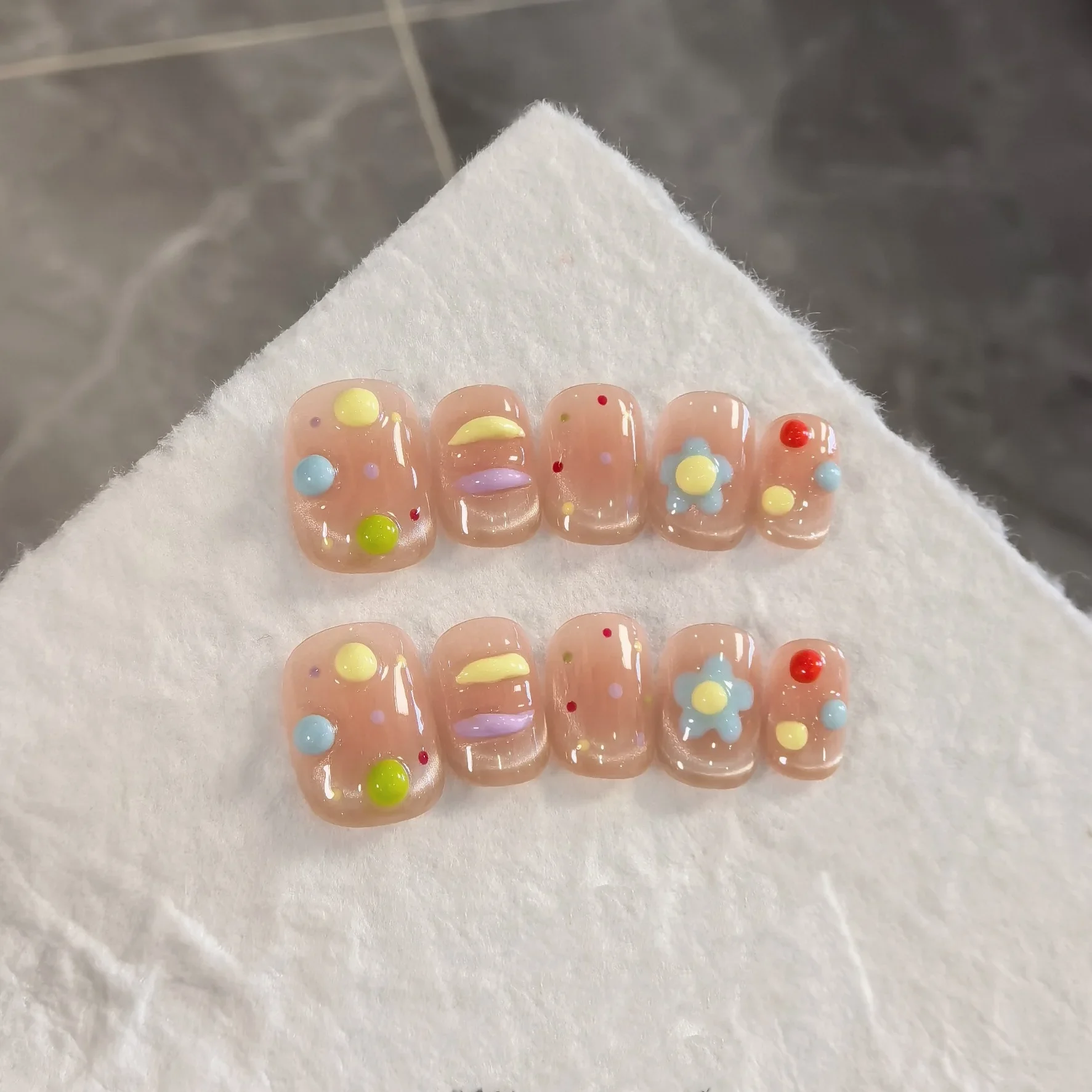 10pcs Handmade Short Ballet French Cat-eye Hand-moulded Three-dimensional Sugar Bean Flowers Nails for Women/Girls Daily Wearing
10pcs Handmade Short Ballet French Cat-eye Hand-moulded Three-dimensional Sugar Bean Flowers Nails for Women/Girls Daily Wearing
