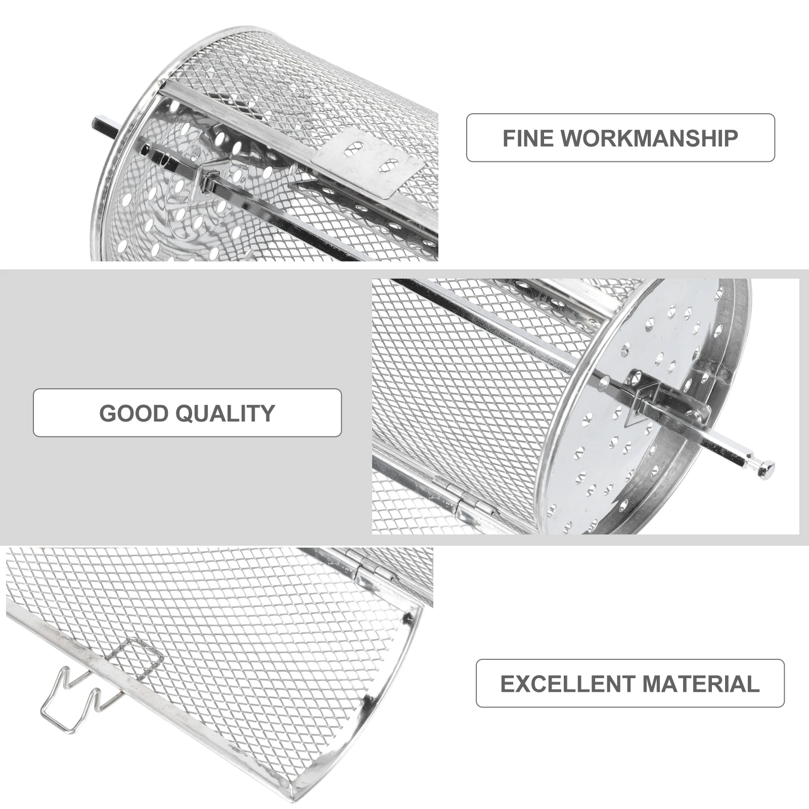 1set Rotisserie Baking Cage 12x18cm Stainless Steel Kitchen Roasting Tool Fry Basket Oven Nuts Grill BBQ Accessories Air Fryer
1set Rotisserie Baking Cage 12x18cm Stainless Steel Kitchen Roasting Tool Fry Basket Oven Nuts Grill BBQ Accessories Air Fryer