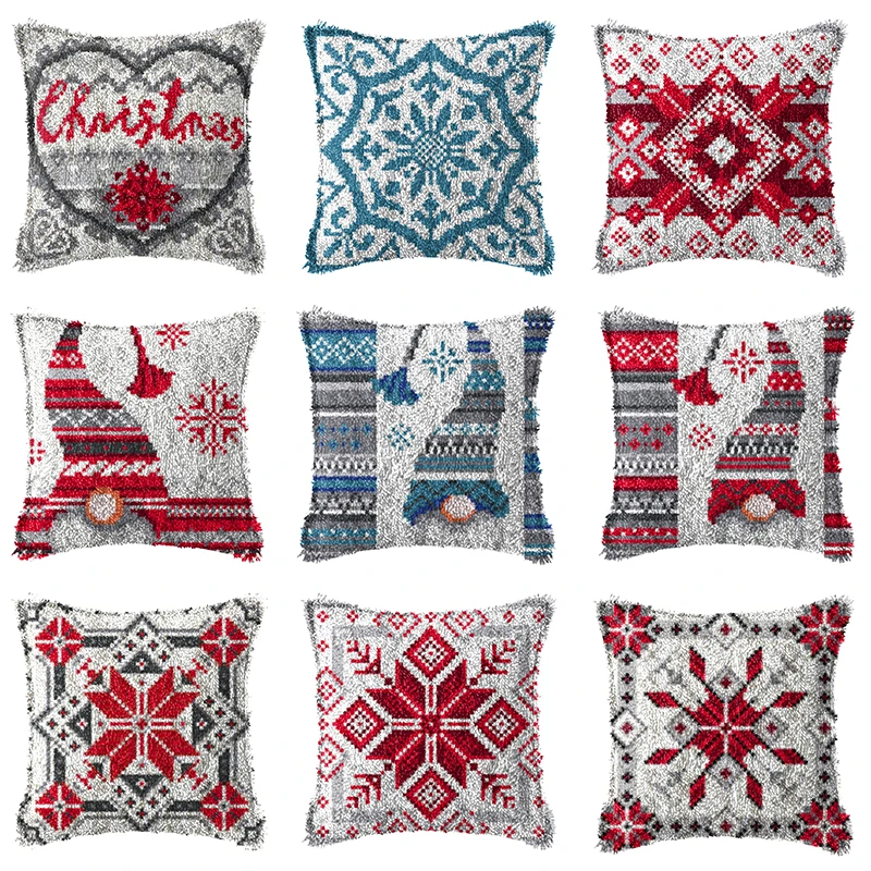 DIY Latch Hook Rug Kits Snowman Santa Claus Hat Embroidery Cushion Carpet Pillow Cross-stitch Latch Hook Canvas Christmas Gift
DIY Latch Hook Rug Kits Snowman Santa Claus Hat Embroidery Cushion Carpet Pillow Cross-stitch Latch Hook Canvas Christmas Gift