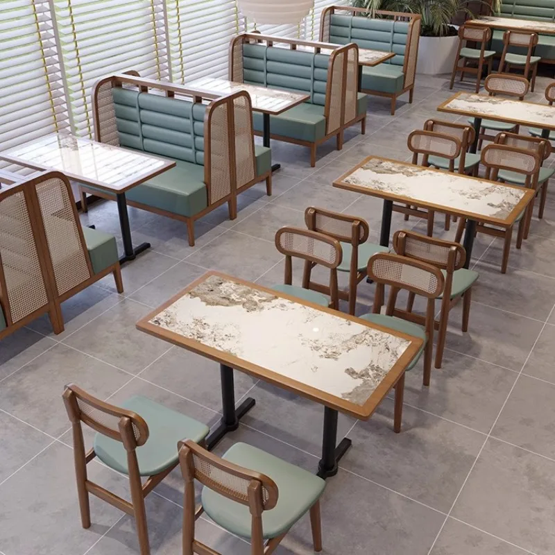 Customized fusion Western restaurant card seat sofa combination Japanese and Korean cuisine shop cafe solid wood table chair
Customized fusion Western restaurant card seat sofa combination Japanese and Korean cuisine shop cafe solid wood table chair