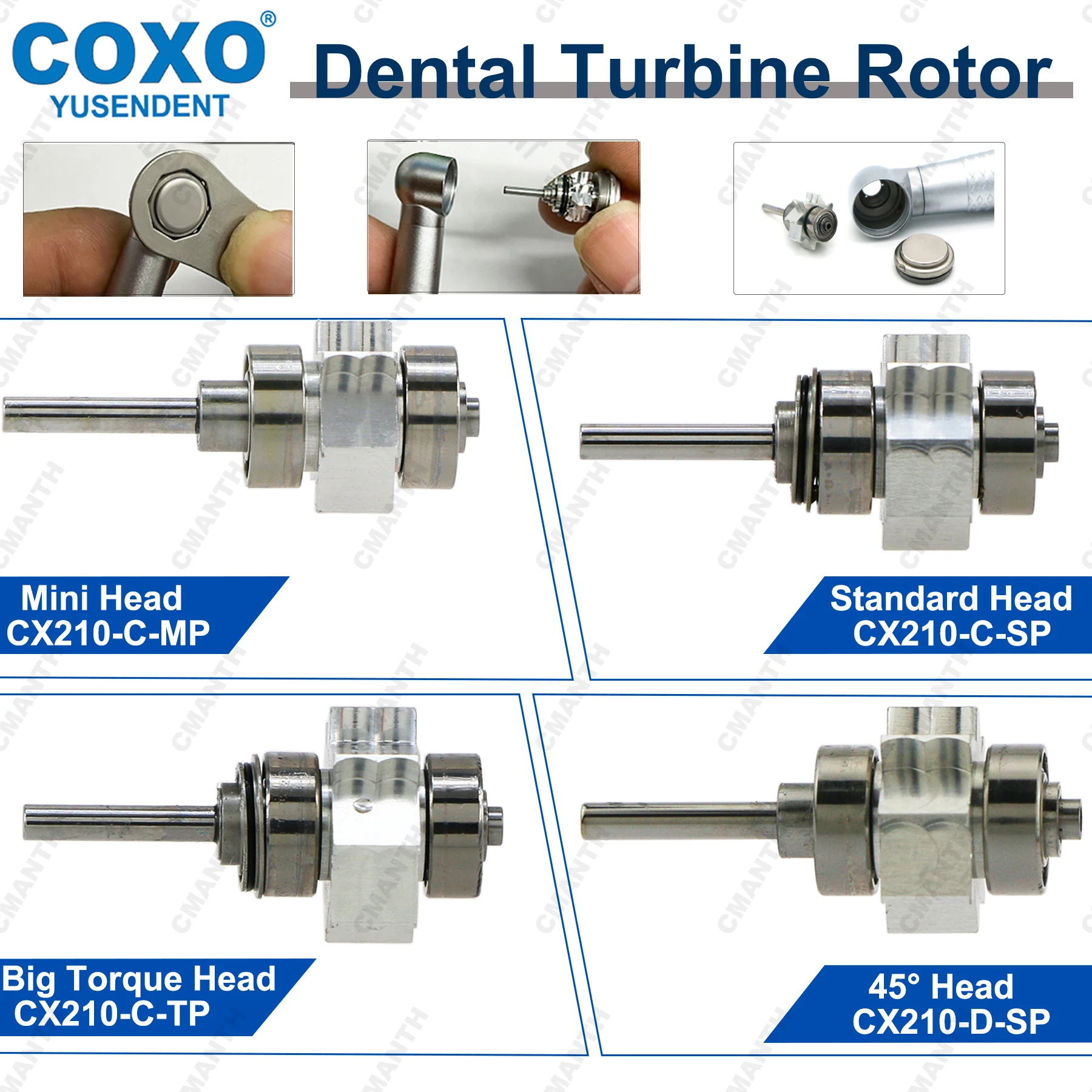 Оригинальный стоматологический турбинный картридж COXO, воздушный ротор для CX207, оптоволоконный светодиодный высокоскоростной наконечник, аксессуары для стоматологии
Оригинальный стоматологический турбинный картридж COXO, воздушный ротор для CX207, оптоволоконный светодиодный высокоскоростной наконечник, аксессуары для стоматологии