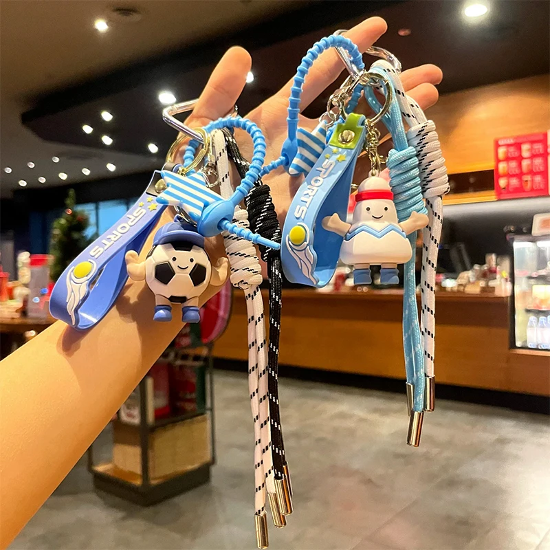 Key Hooks Cute Sports Various Ball Dolls Couple Student Car Bag Hanging Decoration Keychain
Key Hooks Cute Sports Various Ball Dolls Couple Student Car Bag Hanging Decoration Keychain