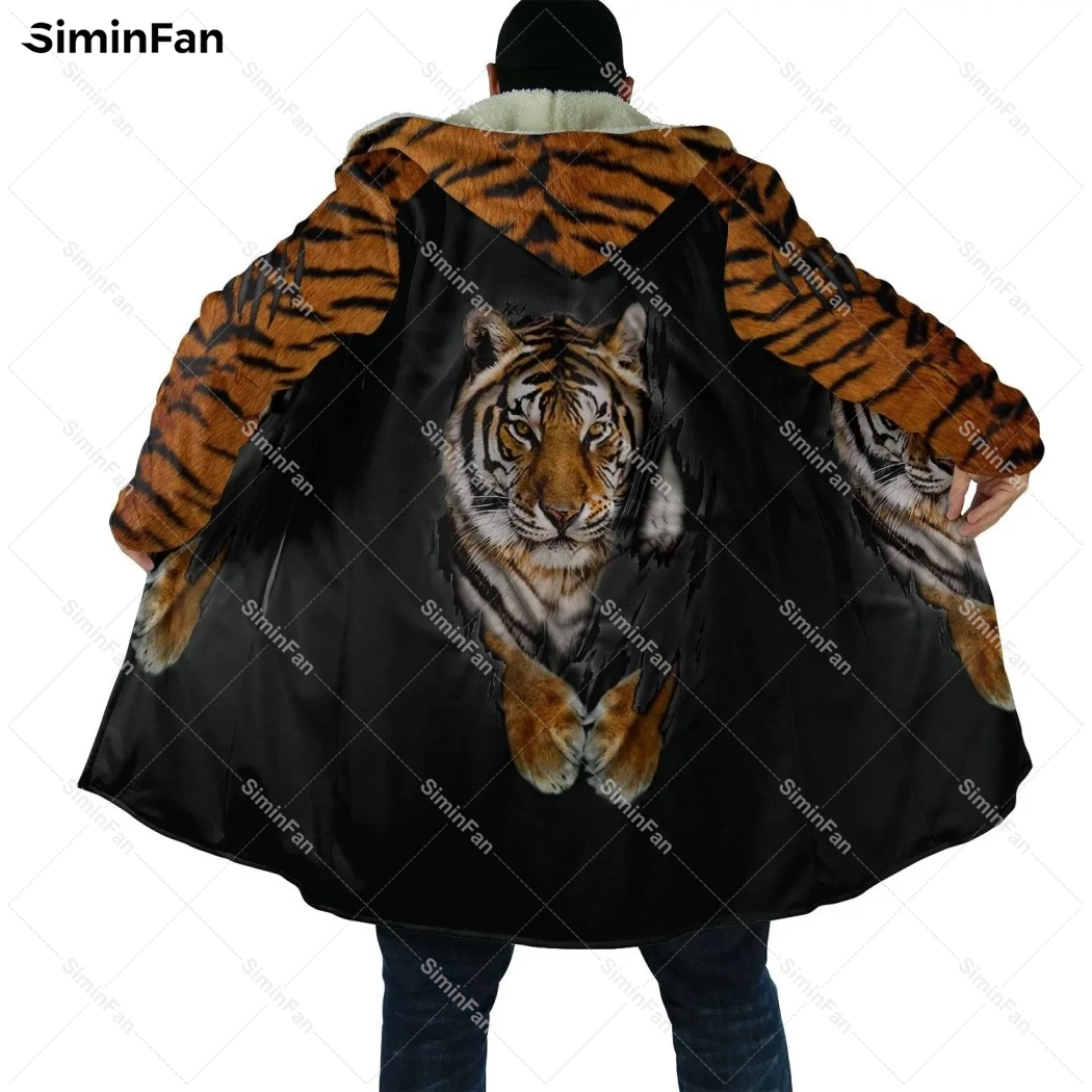 Tiger Skin Pattern 3D All Over Printed Winter Hooded Cloak Mens Fleece Cape Robe Flannel Overcoat Unisex Windproof Windbreaker
Tiger Skin Pattern 3D All Over Printed Winter Hooded Cloak Mens Fleece Cape Robe Flannel Overcoat Unisex Windproof Windbreaker