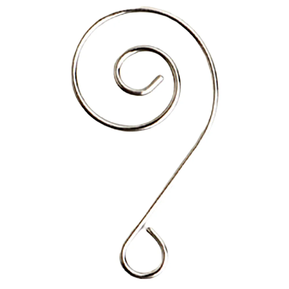 50 Pcs Jewelry Decorations Ornament Hooks Wrought Iron Silver Wreath Hangers Swirled
50 Pcs Jewelry Decorations Ornament Hooks Wrought Iron Silver Wreath Hangers Swirled